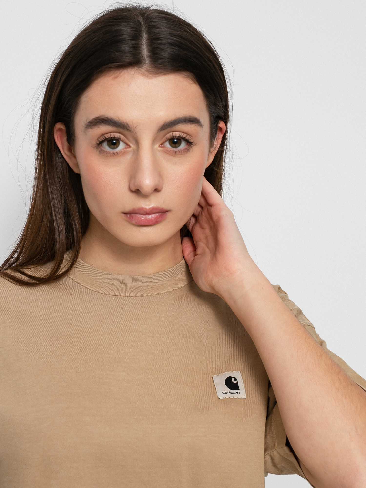 T-shirt Carhartt WIP Nelson Wmn (dusty h brown)