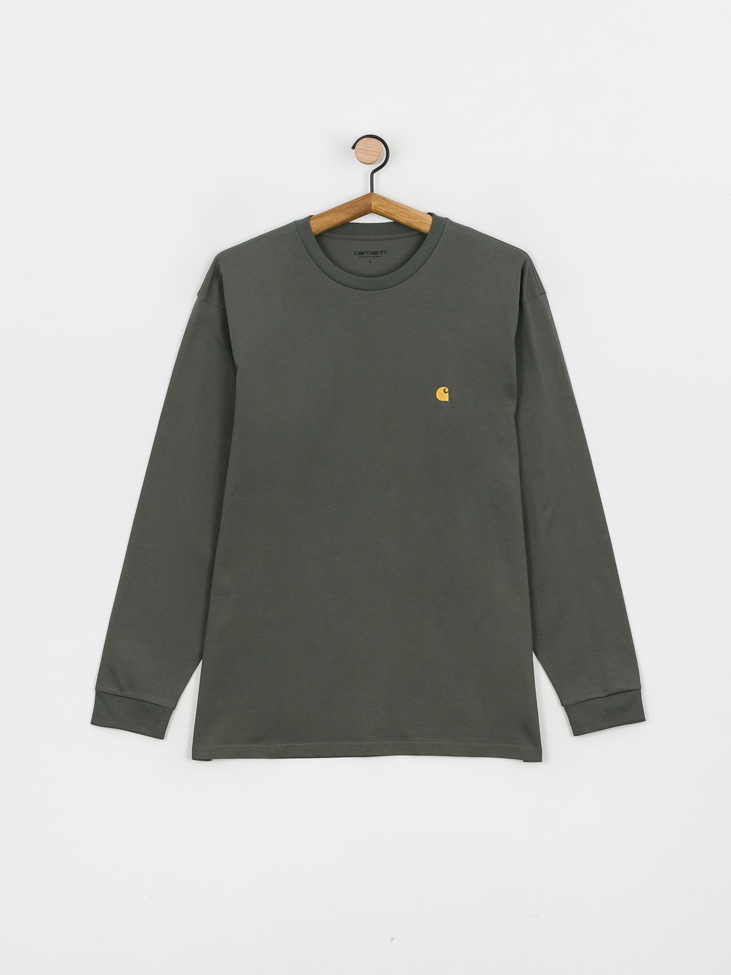 Longsleeve Carhartt WIP Chase (thyme/gold)