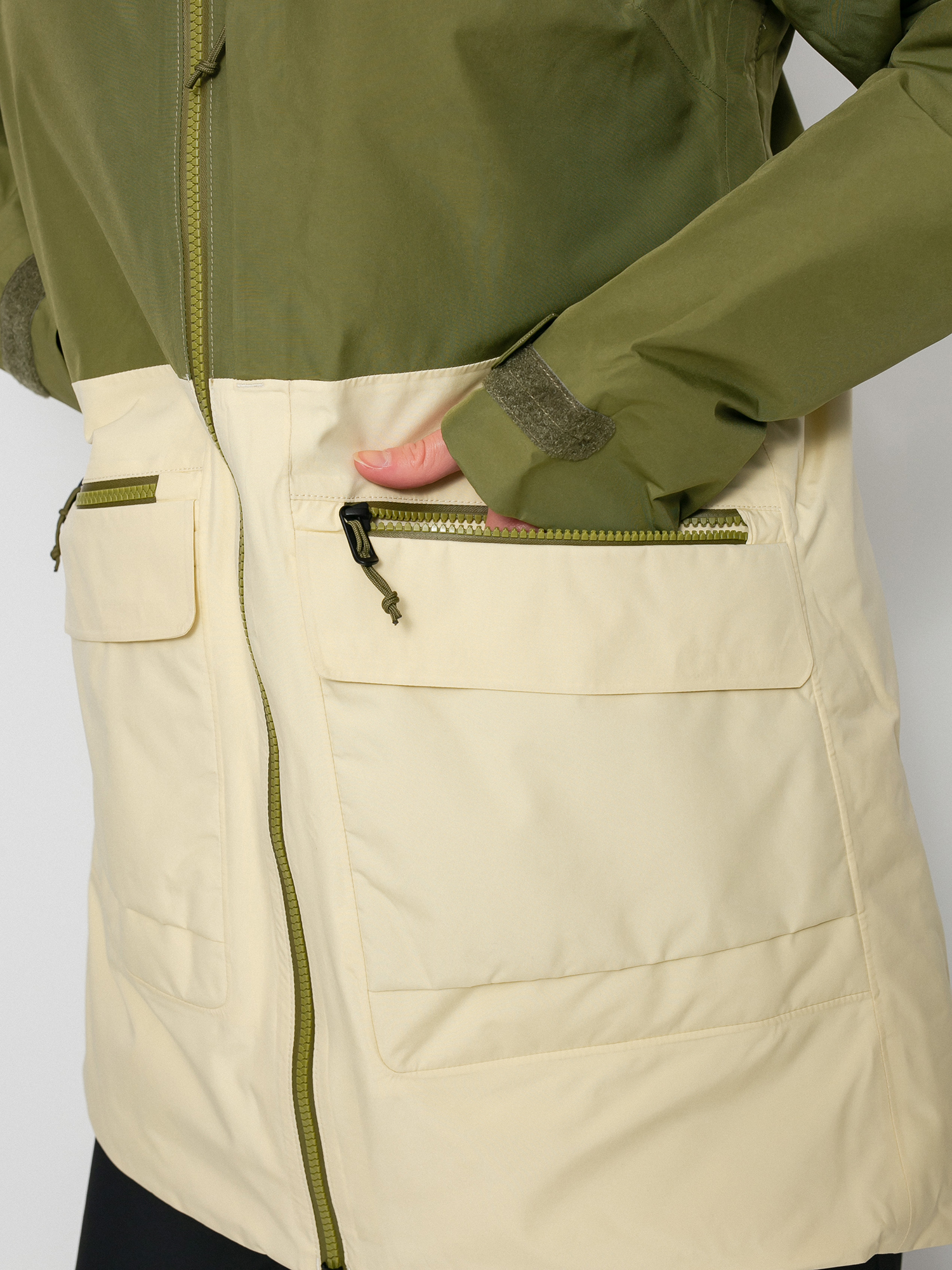 Damska Kurtka snowboardowa Burton Gore Tex Treeline (martini olive/creme brulee)