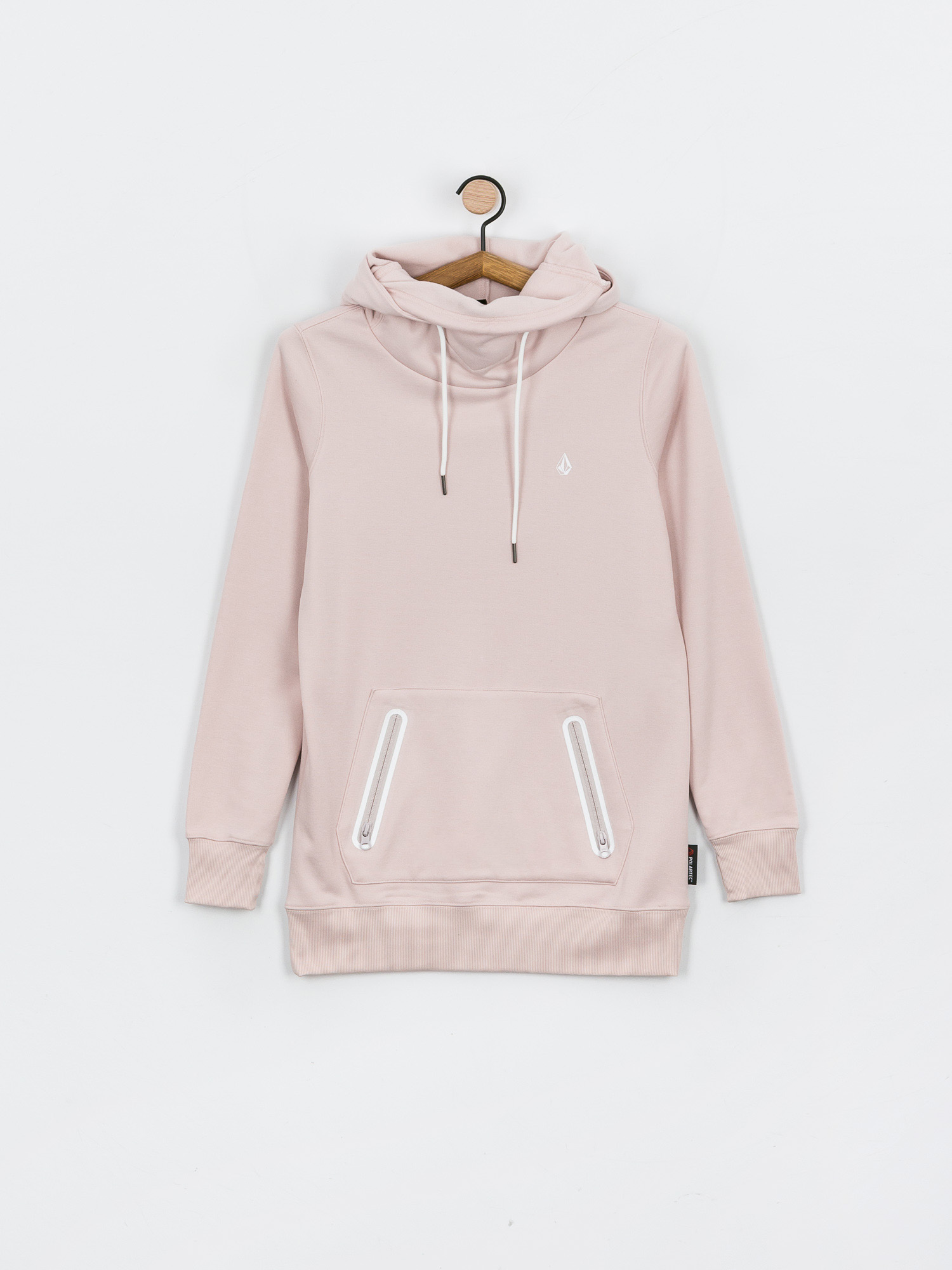 Bluza z kapturem Volcom Polartec Ridin HD Wmn (hazey pink)