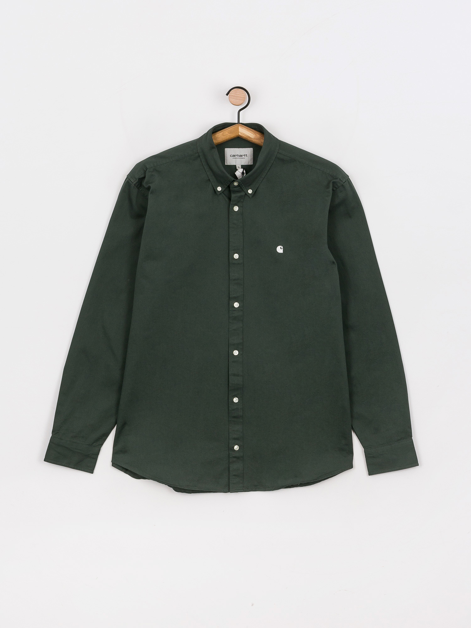 Koszula Carhartt WIP Madison (hemlock green/white)