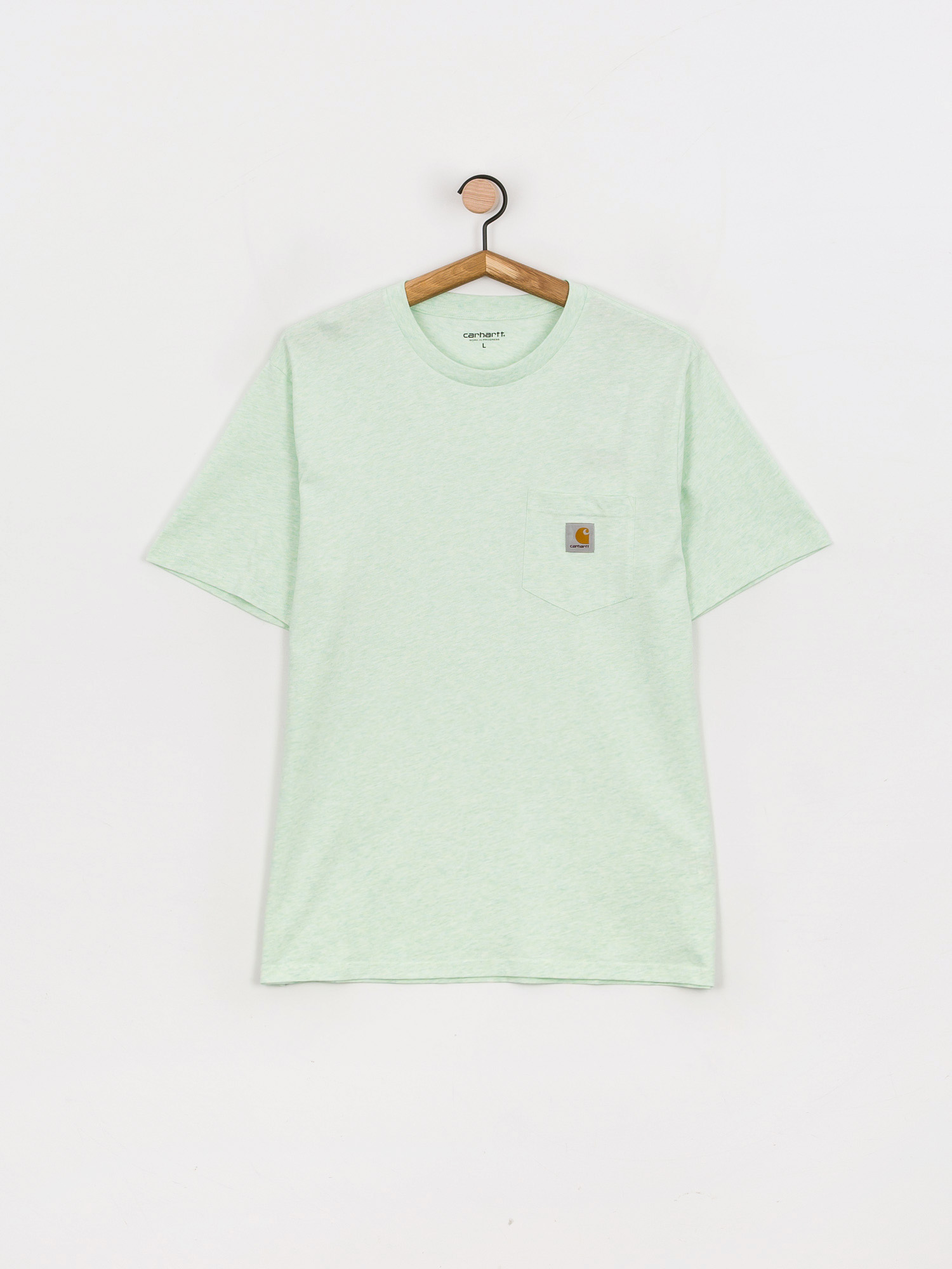T-shirt Carhartt WIP Pocket (pale spearmint heather)