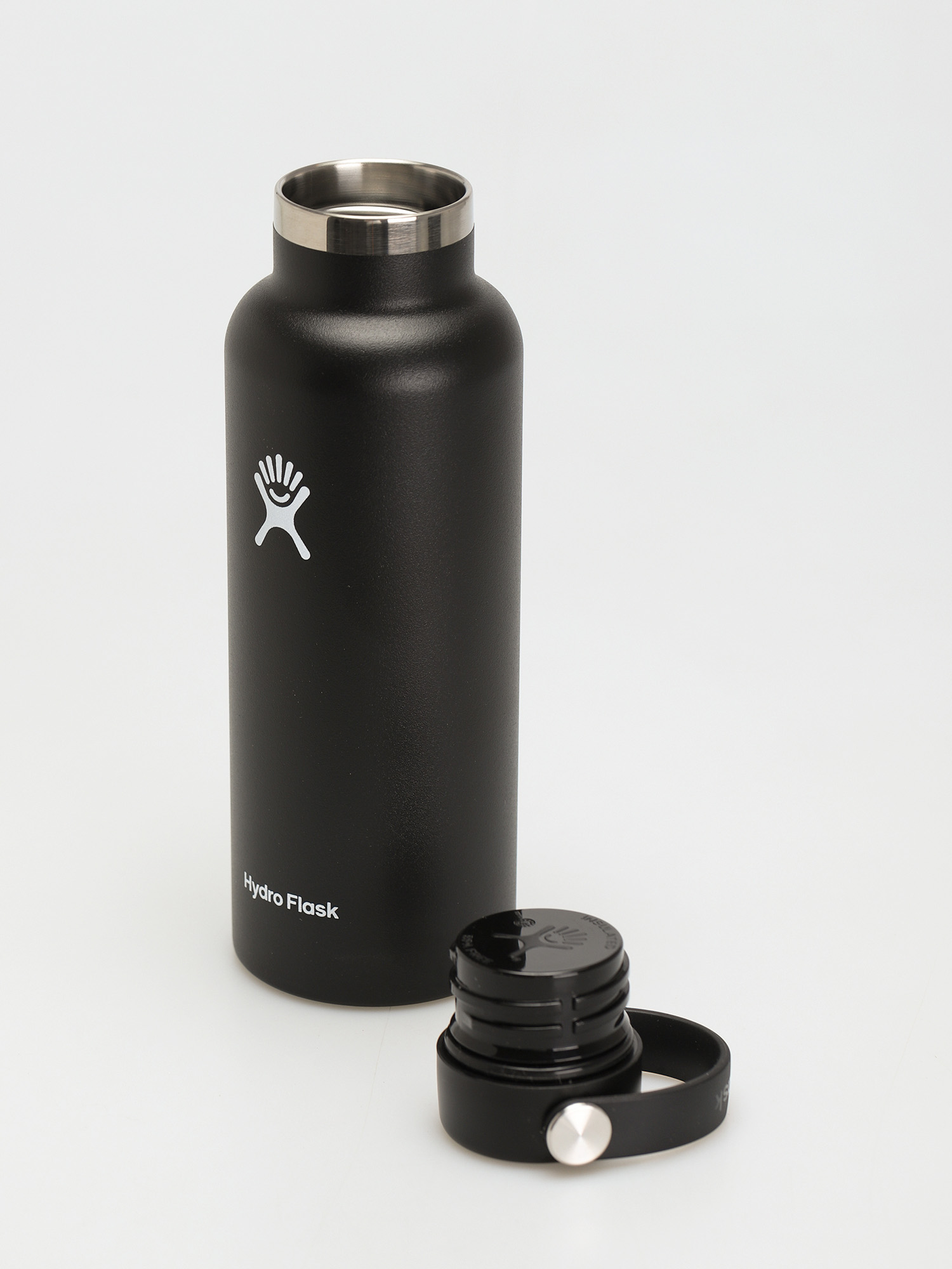 Matte black hydro store flask