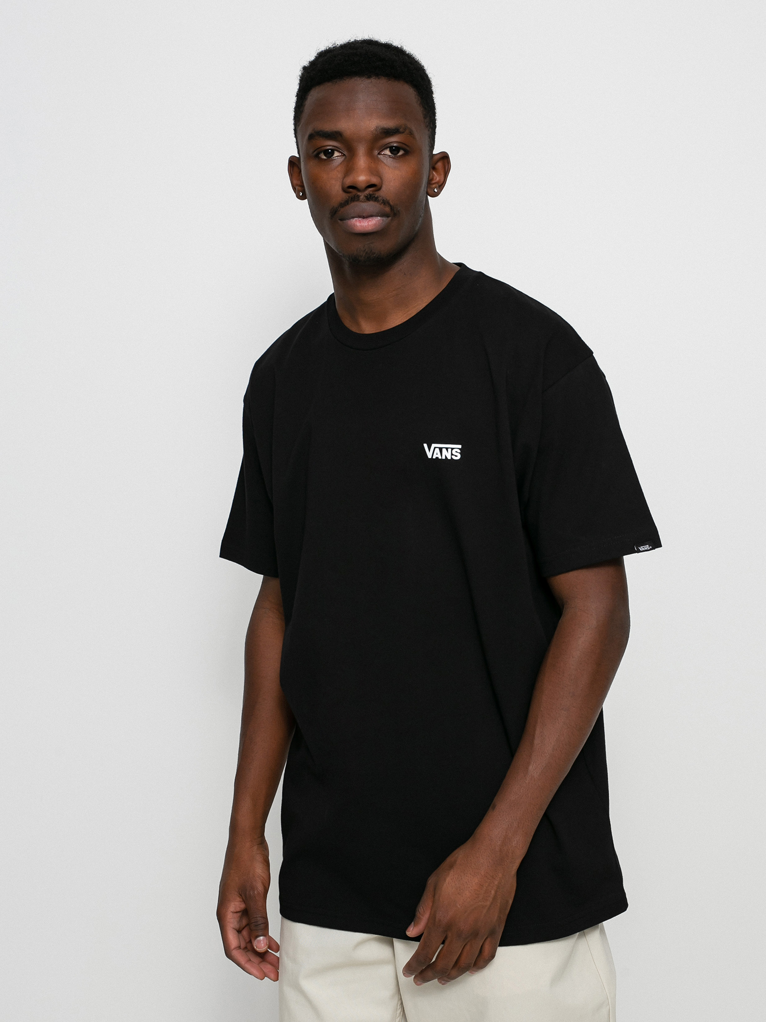 T-shirt Vans Left Chest Logo Plus (black/white)