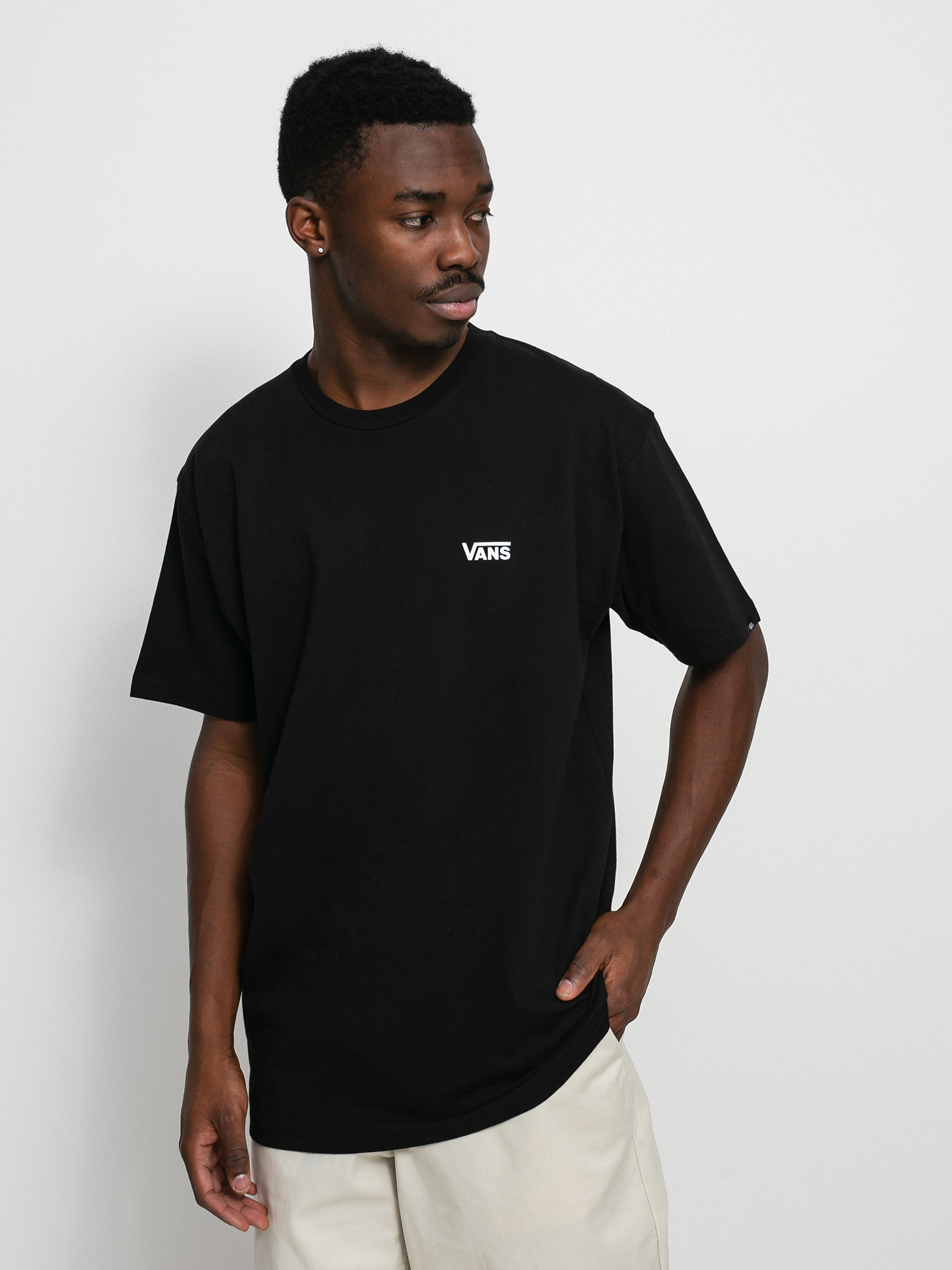 T-shirt Vans Left Chest Logo Plus (black/white)