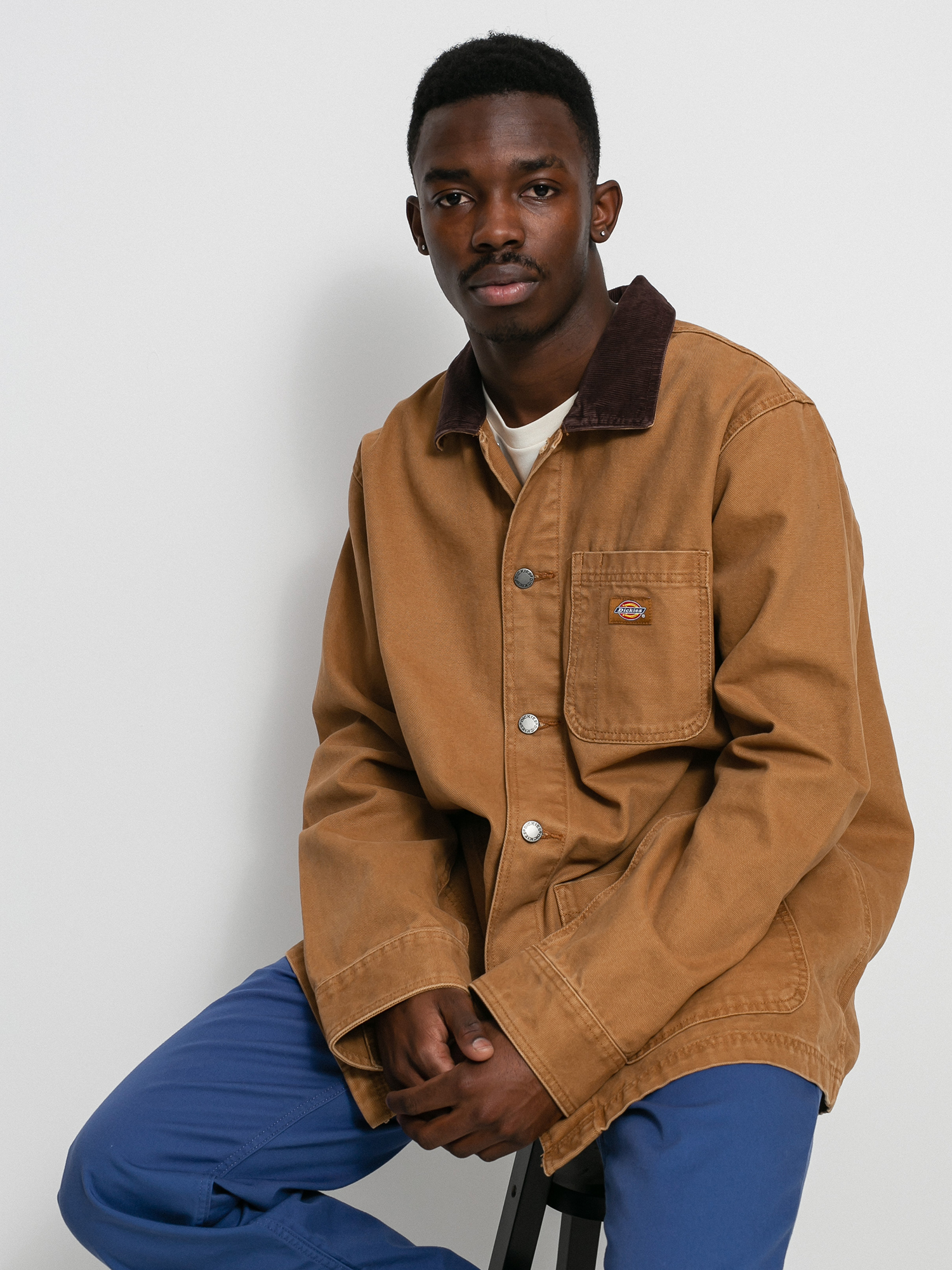 Kurtka Dickies Duck Canvas Unlined Chore (stone washed brown duck)