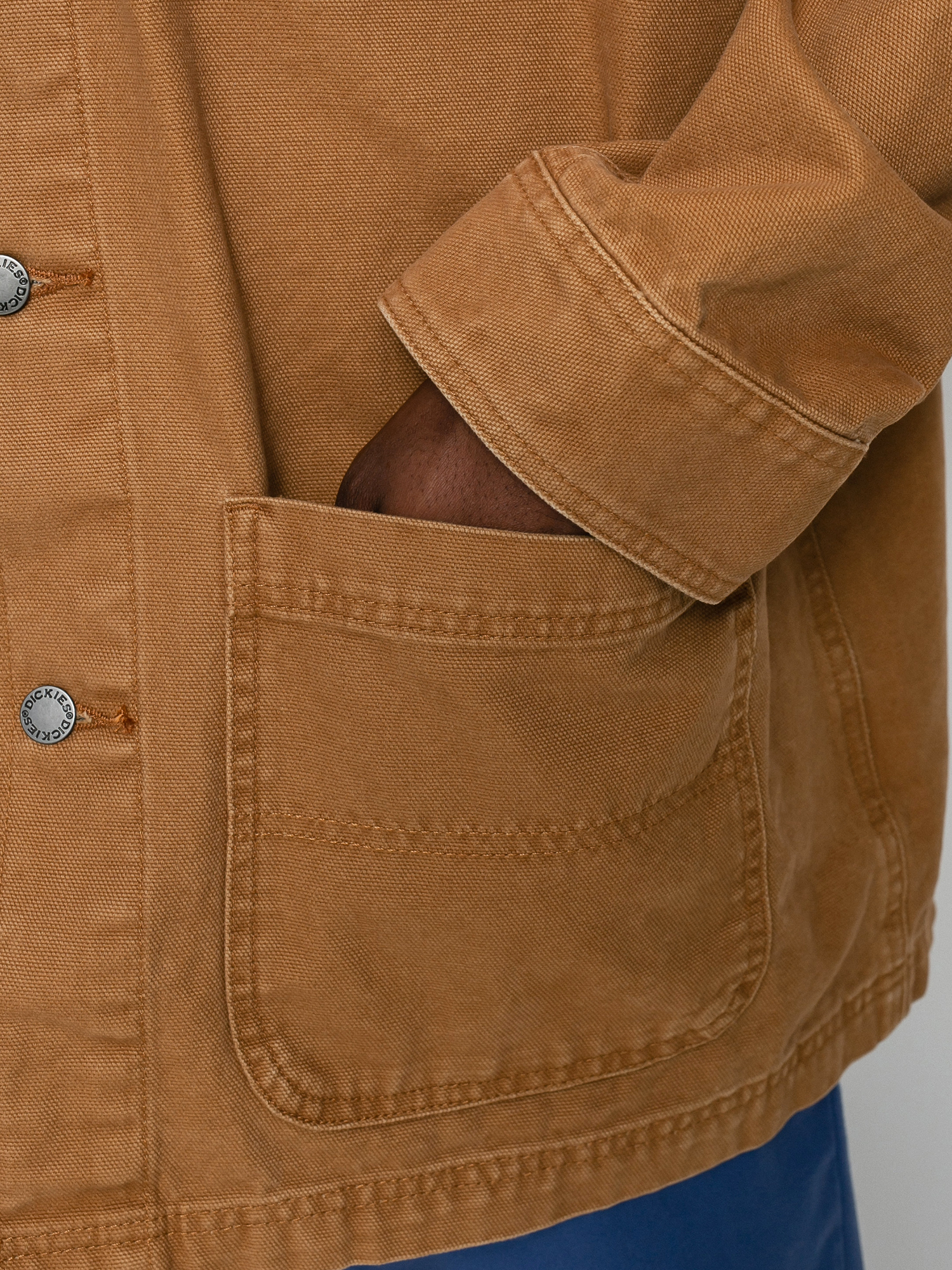 Kurtka Dickies Duck Canvas Unlined Chore (stone washed brown duck)