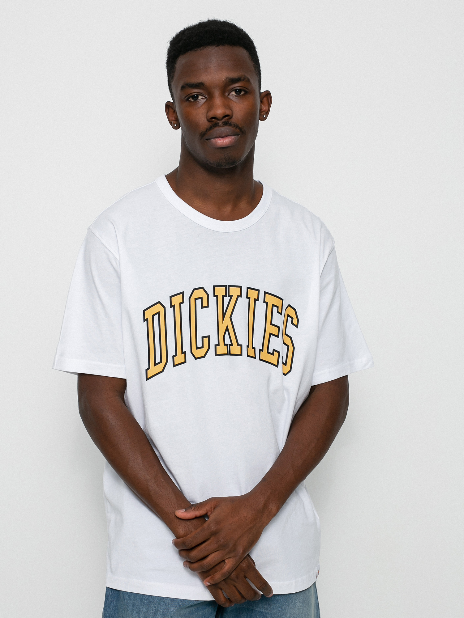 T-shirt Dickies Aitkin (white/yellow)