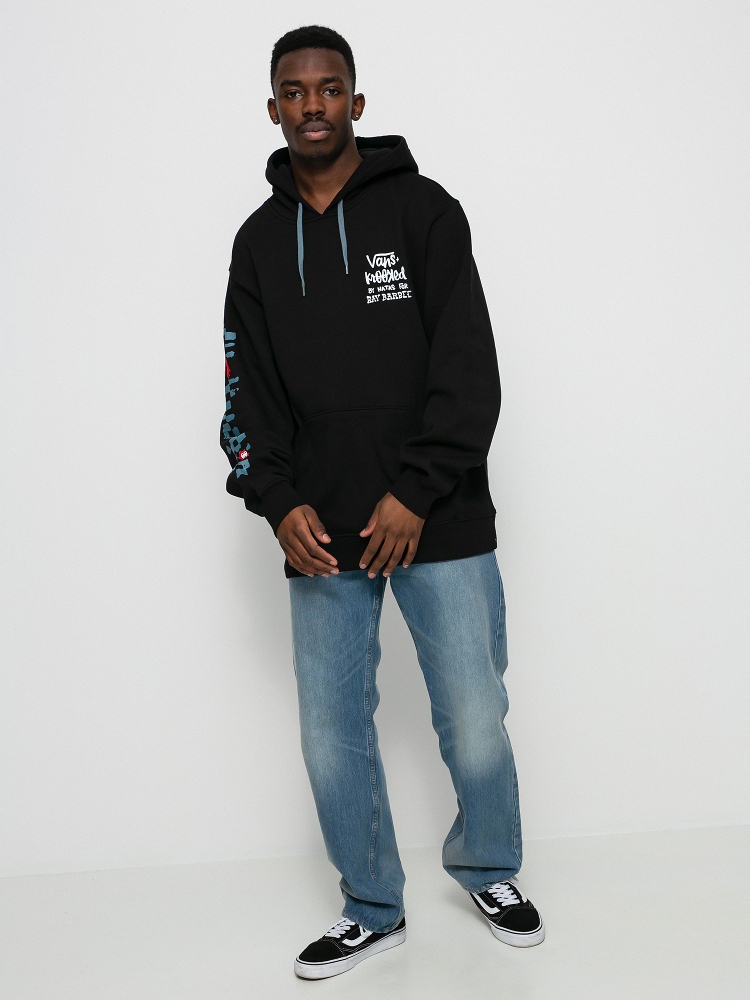 Bluza z kapturem Vans X KROOKED By Natas For Ray HD (black)