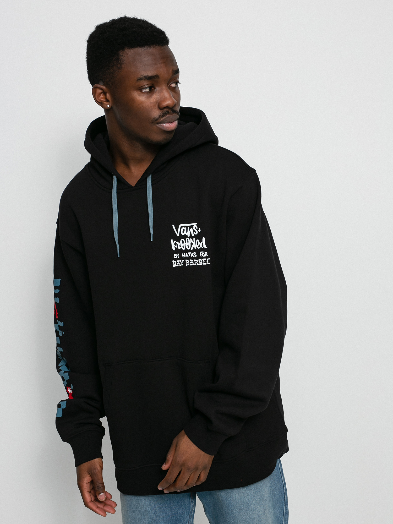 Bluza z kapturem Vans X KROOKED By Natas For Ray HD (black)