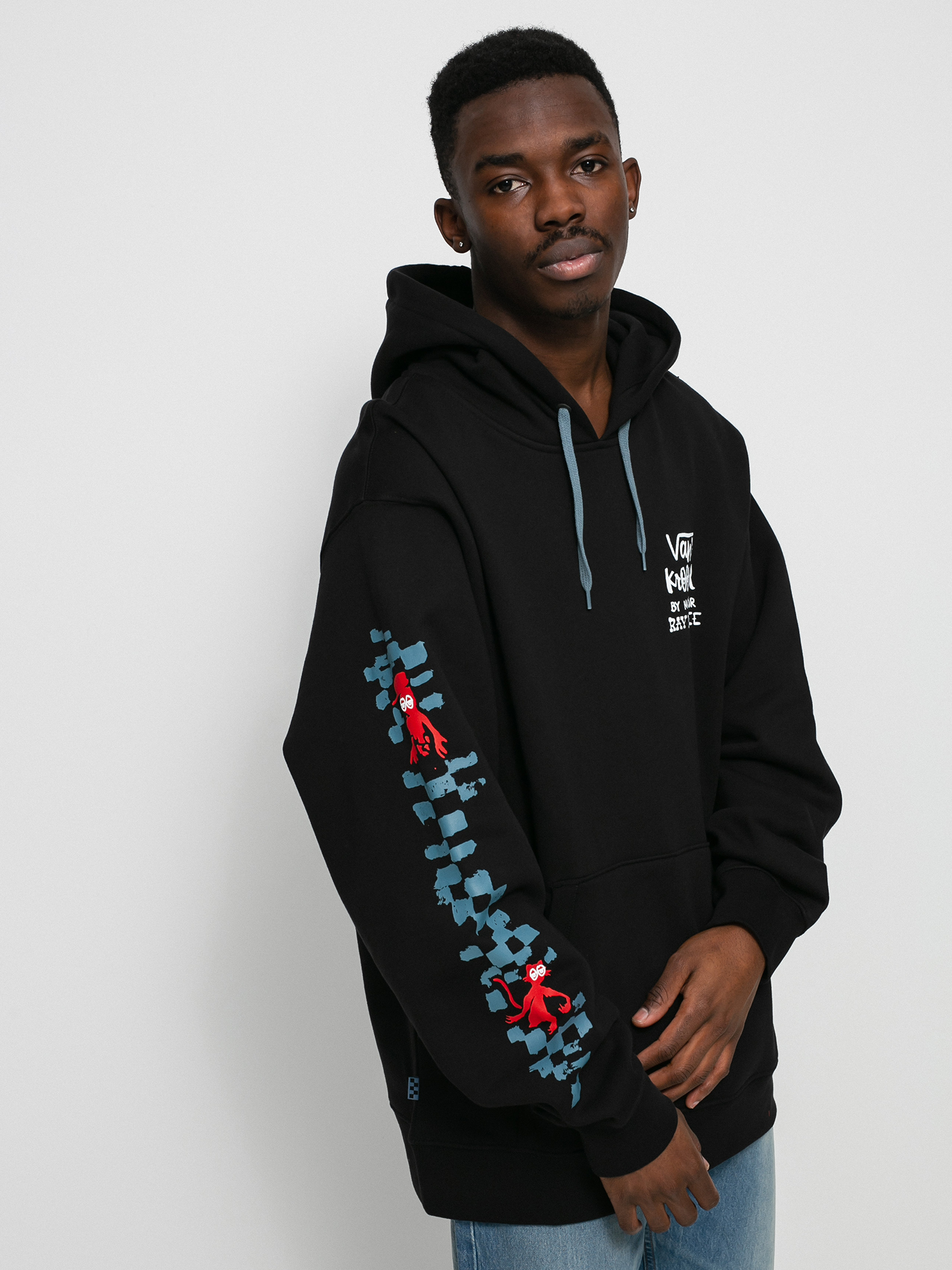 Bluza z kapturem Vans X KROOKED By Natas For Ray HD (black)