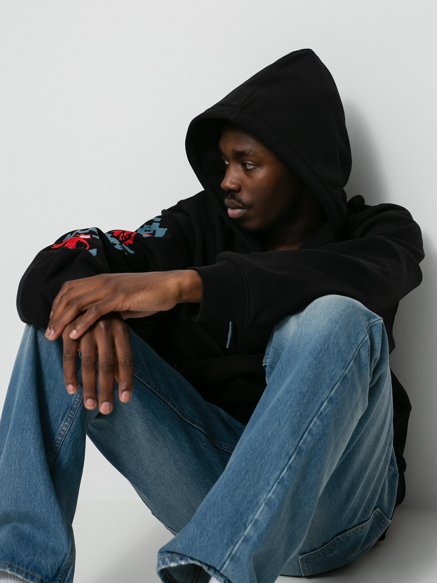 Bluza z kapturem Vans X KROOKED By Natas For Ray HD (black)
