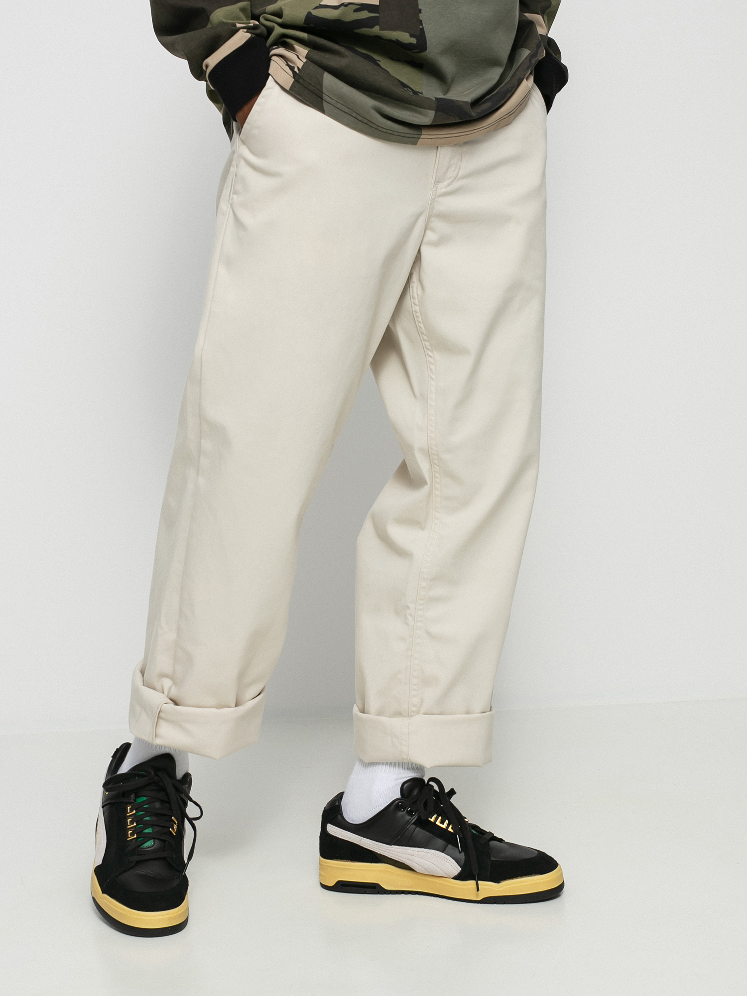 Spodnie Vans Authentic Chino Loose (oatmeal)