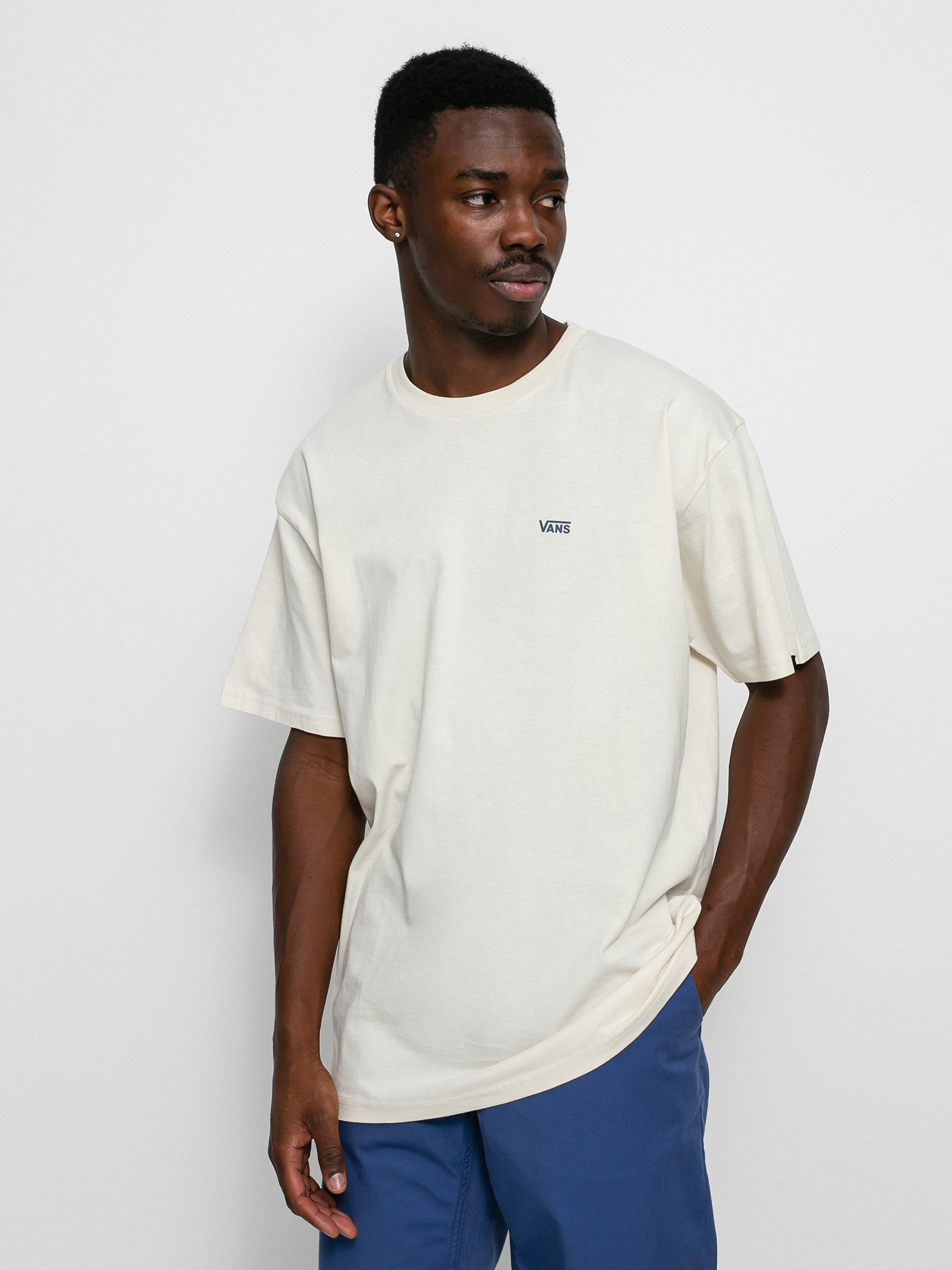 T-shirt Vans Left Chest Logo (antique white)