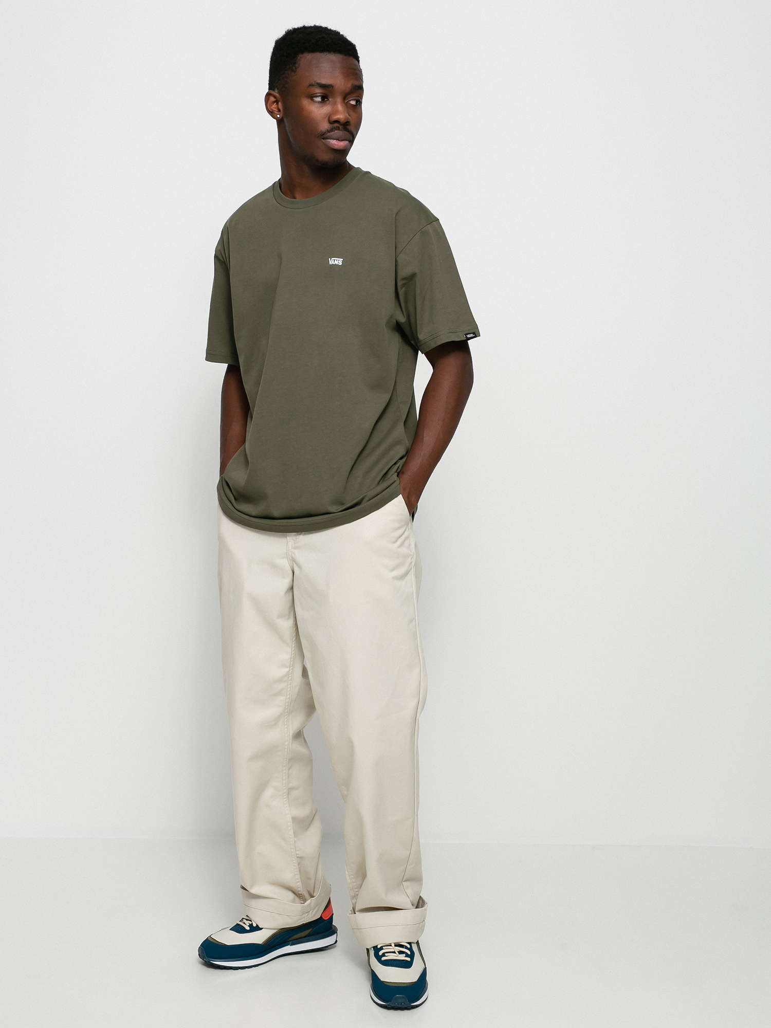 T-shirt Vans Left Chest Logo (grape leaf)