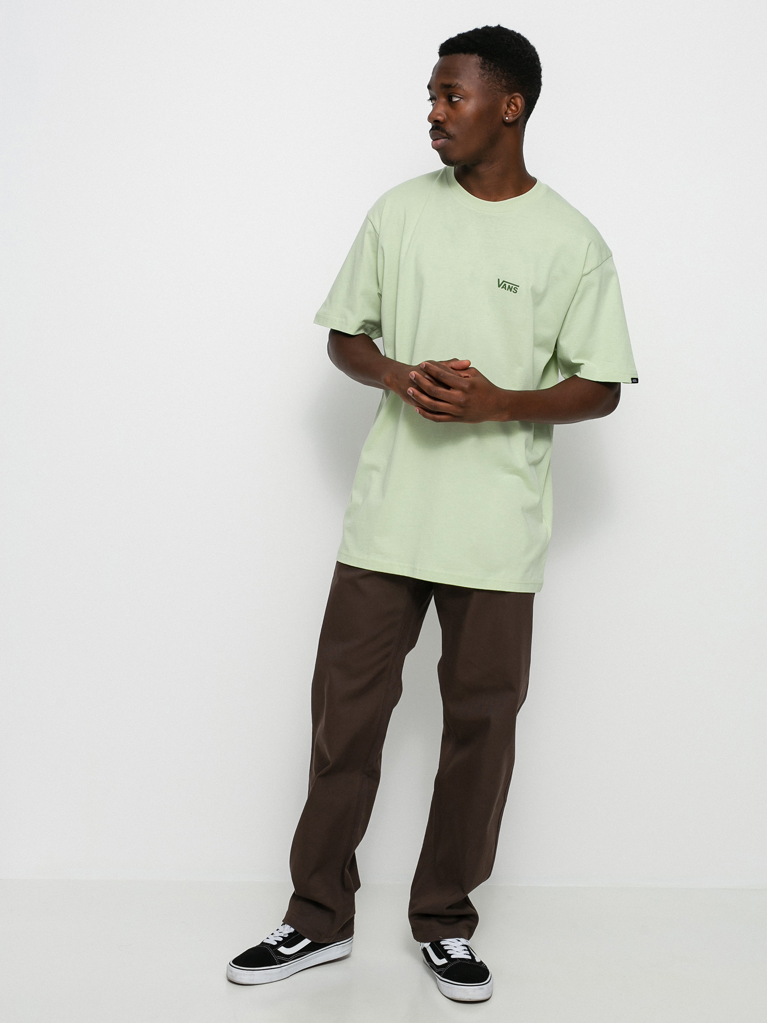 T-shirt Vans Left Chest Logo Plus (celadon green)