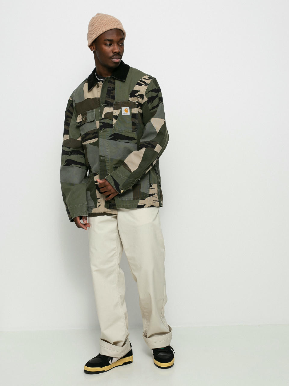 Kurtka Carhartt WIP Michigan Coat (camo mend/black)