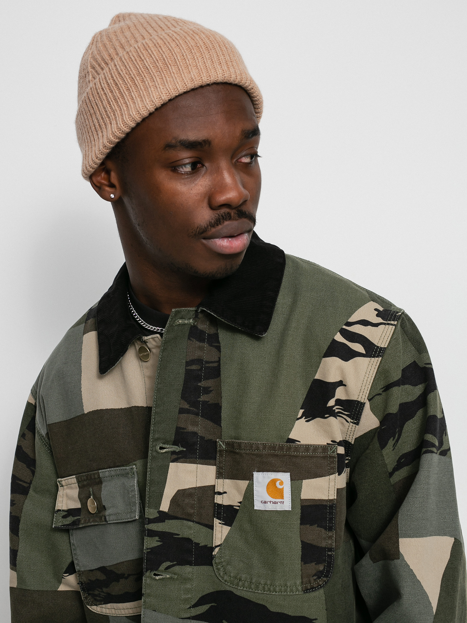 Kurtka Carhartt WIP Michigan Coat (camo mend/black)