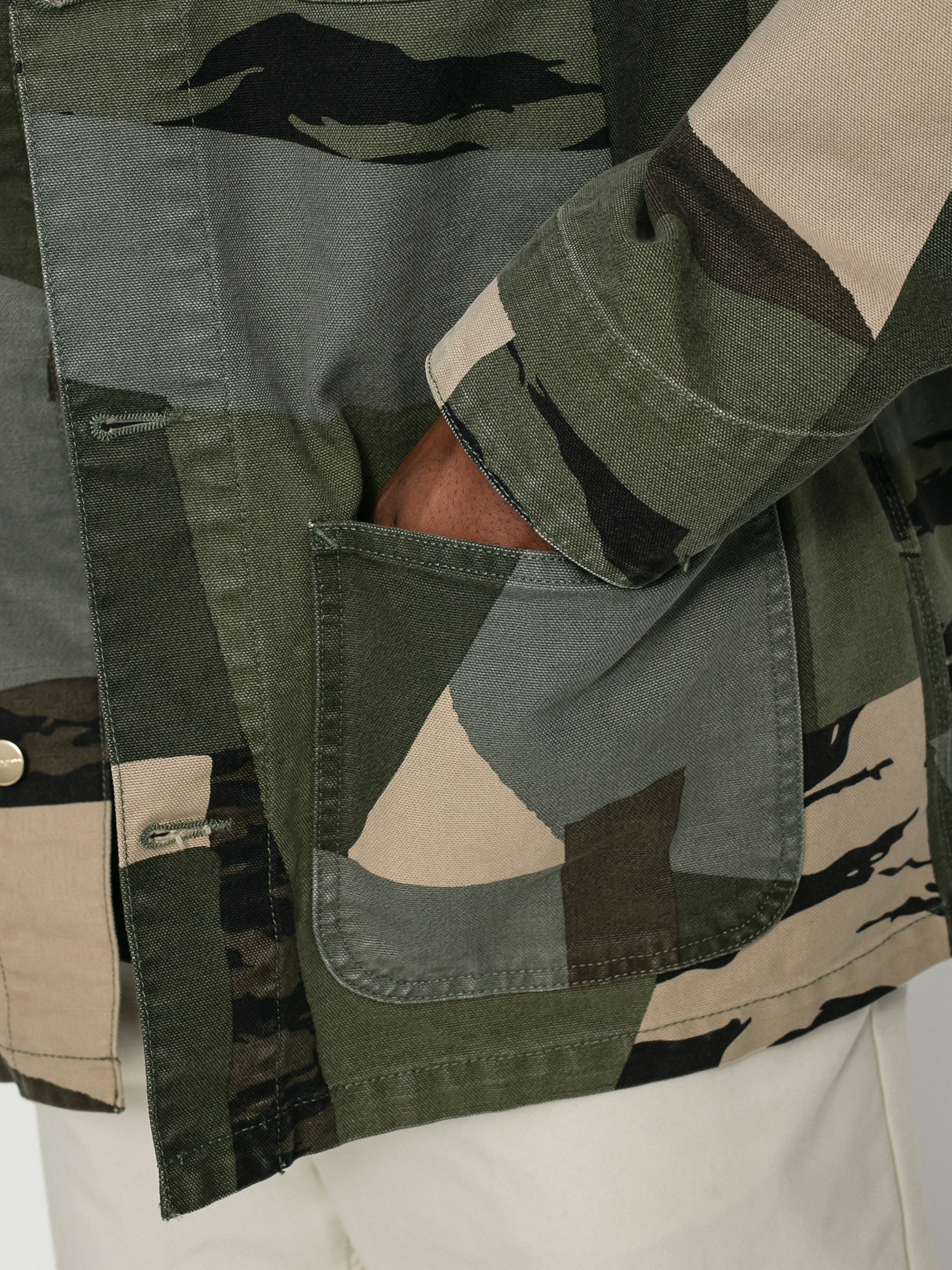 Kurtka Carhartt WIP Michigan Coat (camo mend/black)