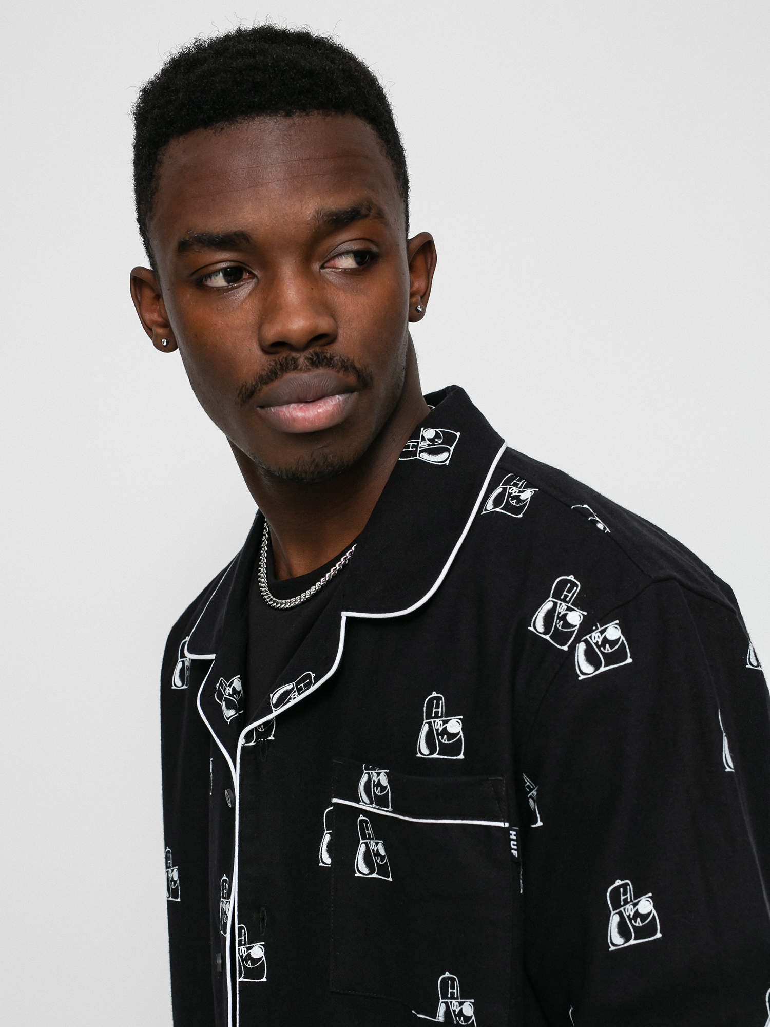 Koszula HUF Remio Dog Flannel (black)