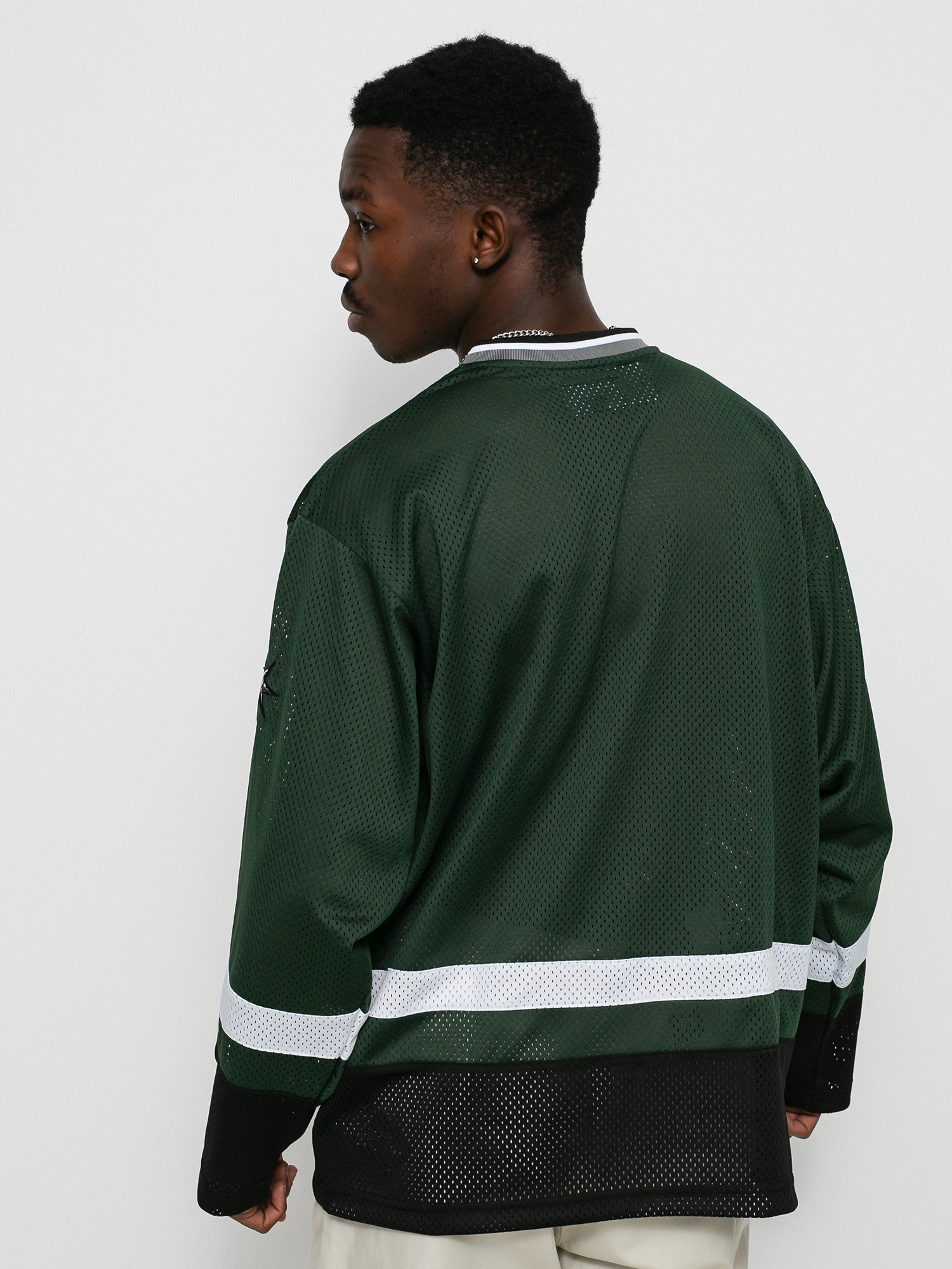 T-shirt HUF Star Hockey Jersey (dark green)