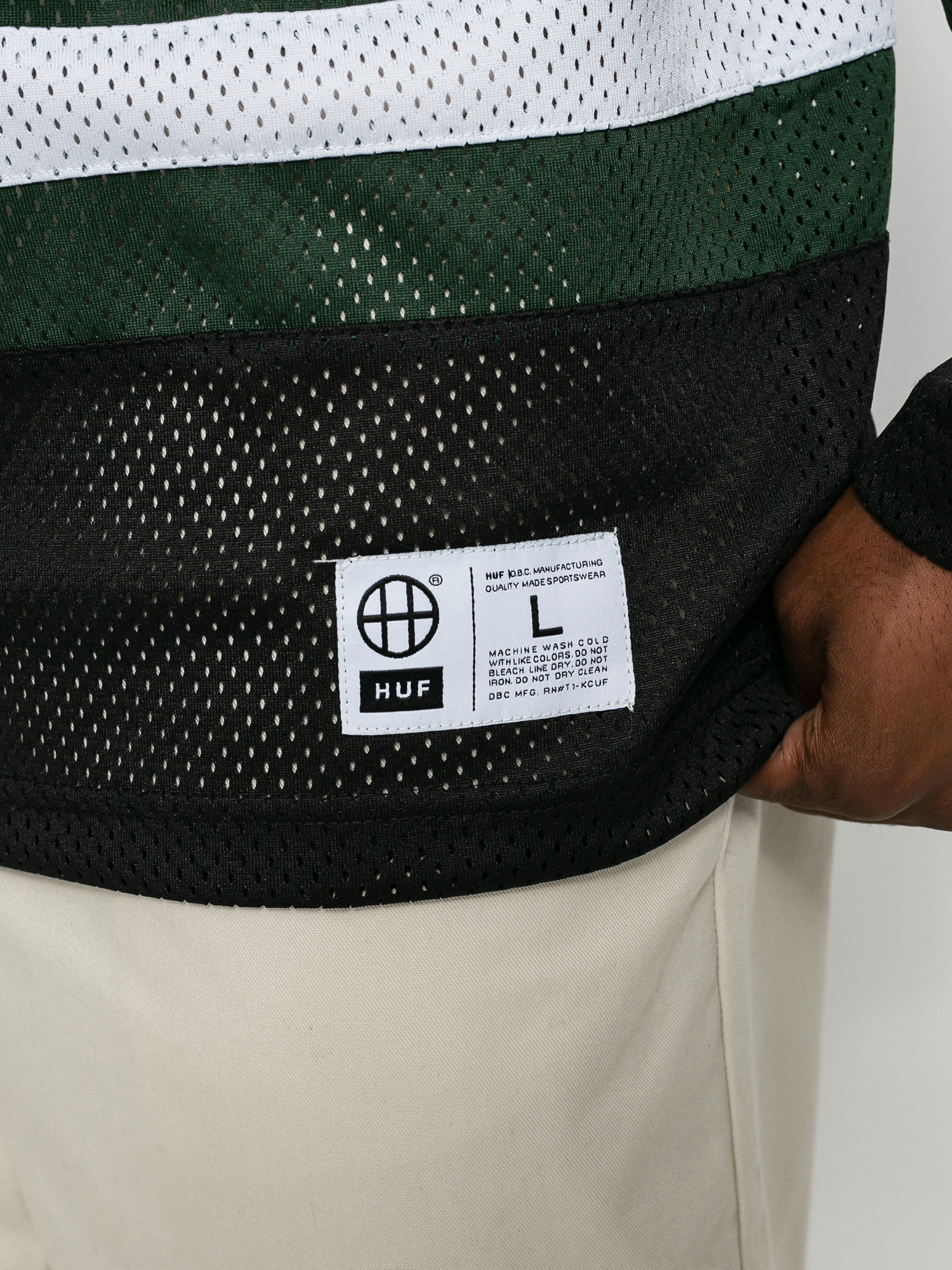 T-shirt HUF Star Hockey Jersey (dark green)