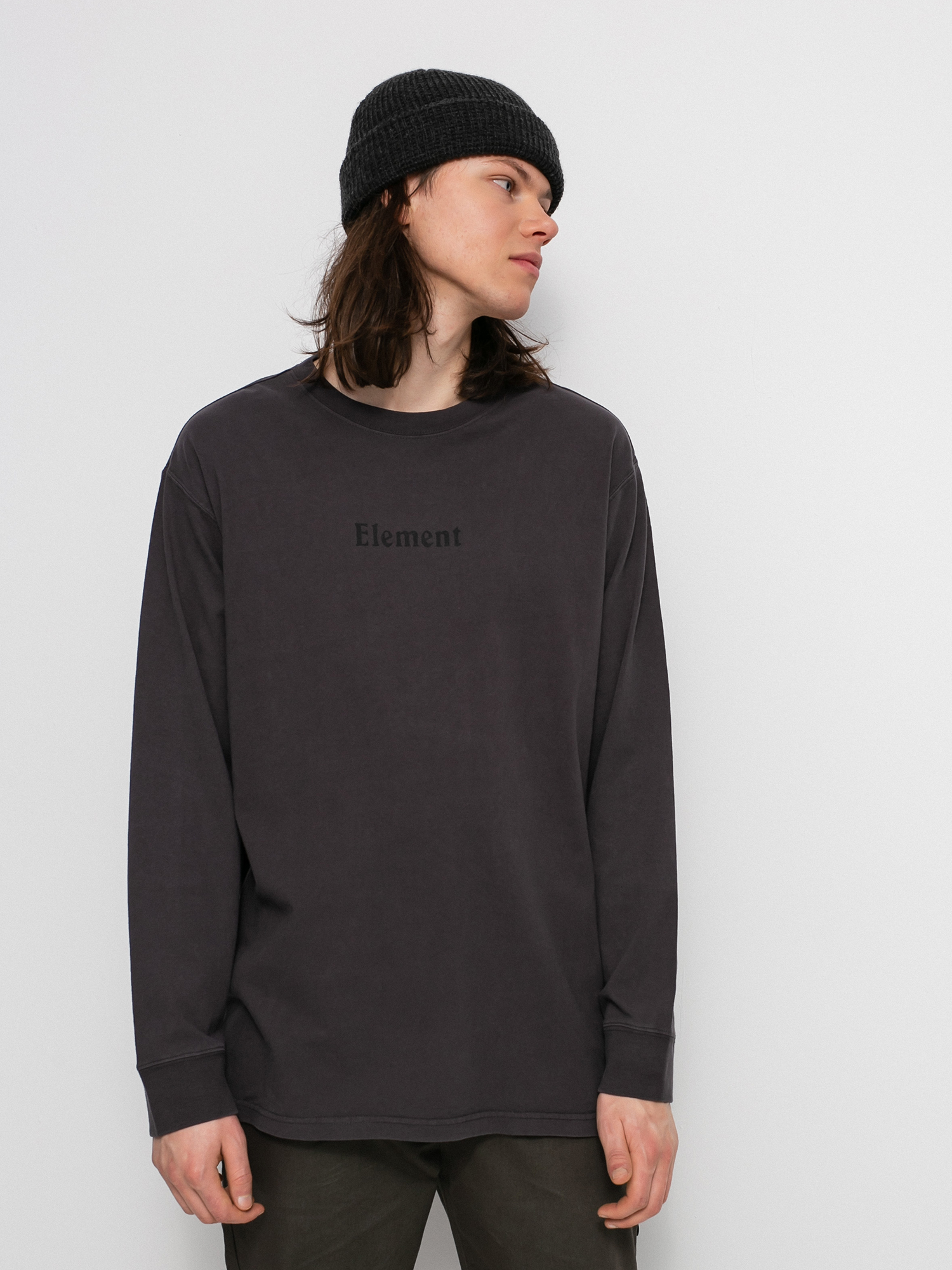 Longsleeve Element Shrooms Guide (off black)
