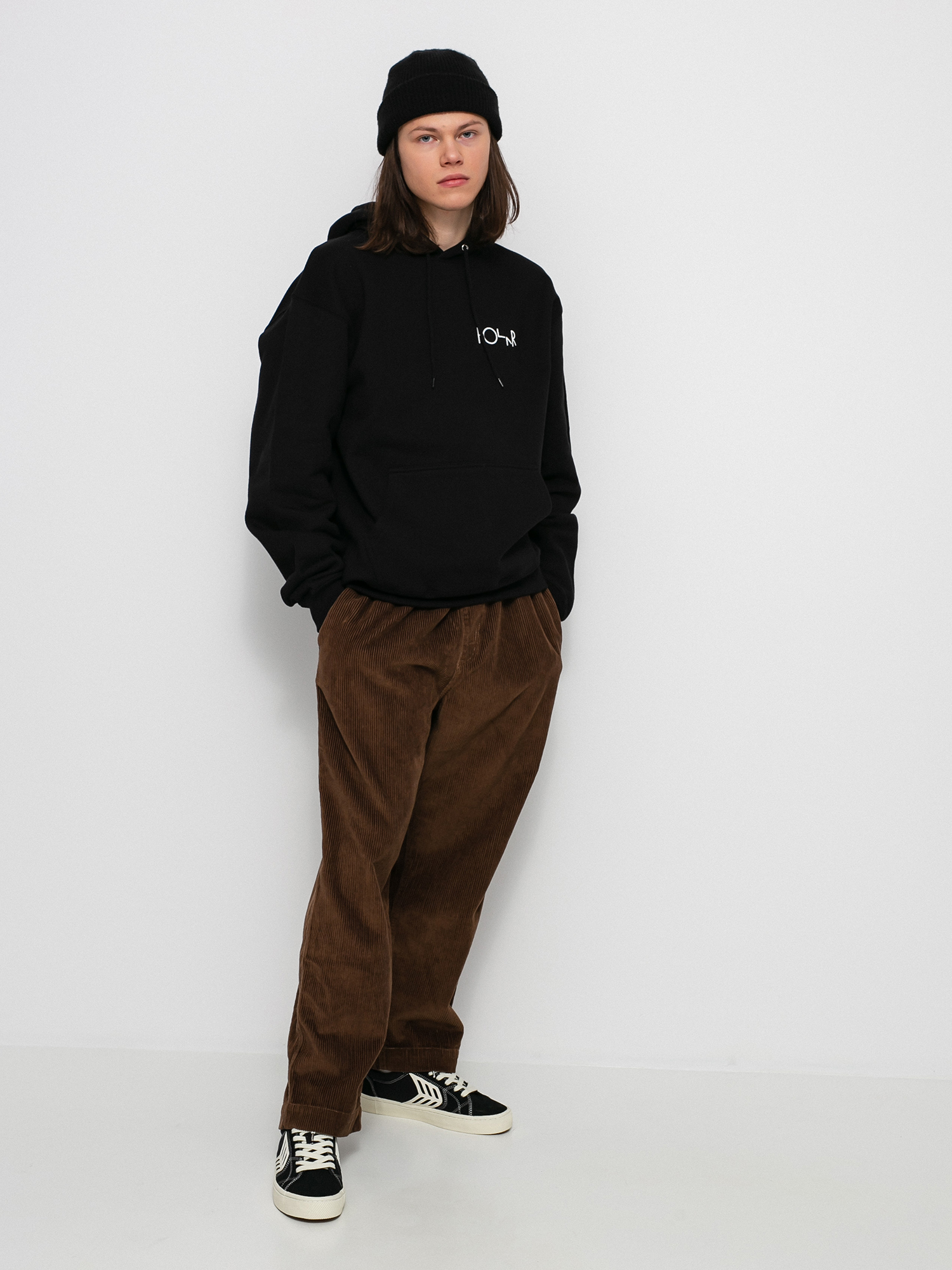 Bluza z kapturem Polar Skate Stroke Logo HD (black)