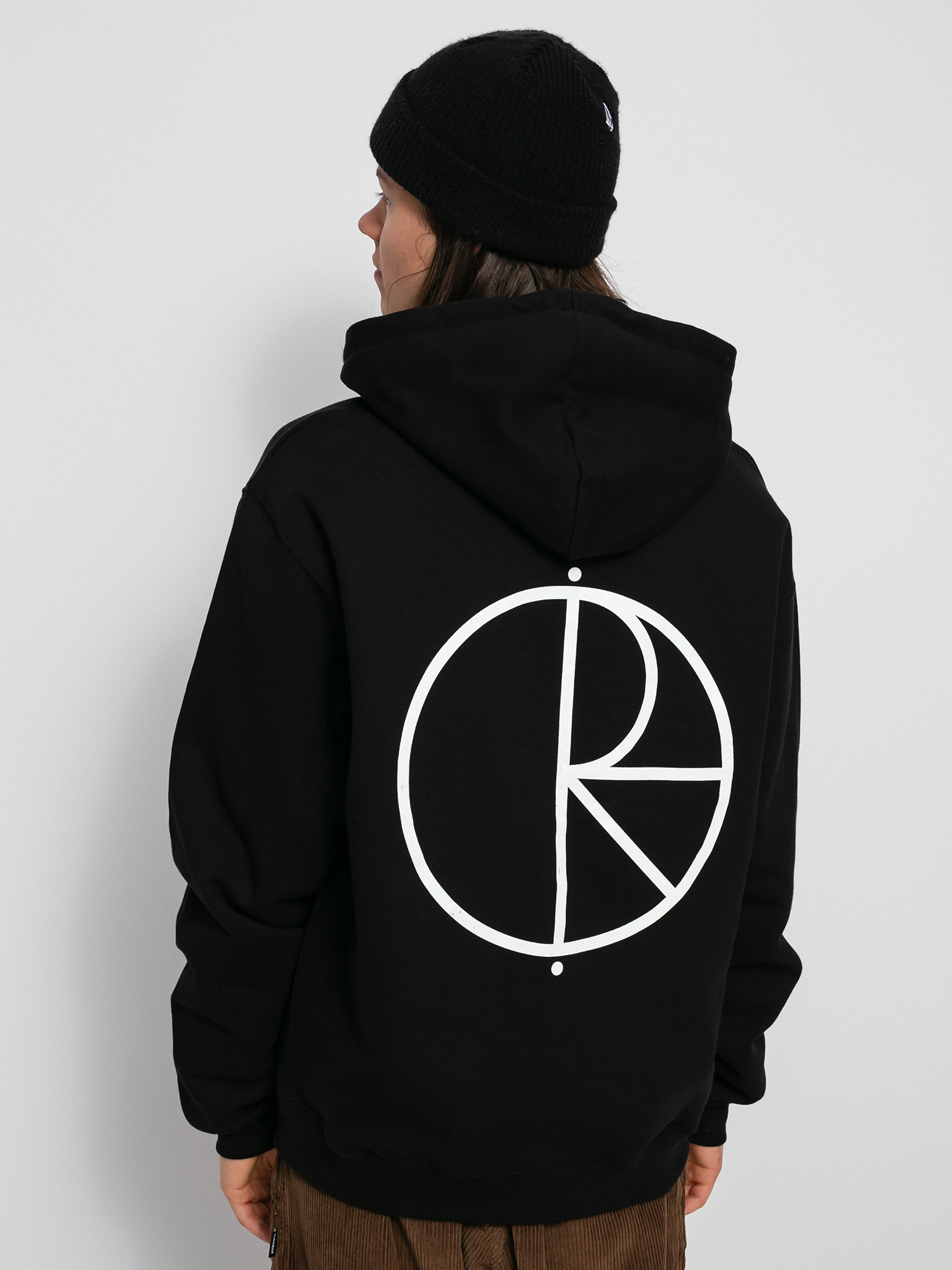 Bluza z kapturem Polar Skate Stroke Logo HD (black)