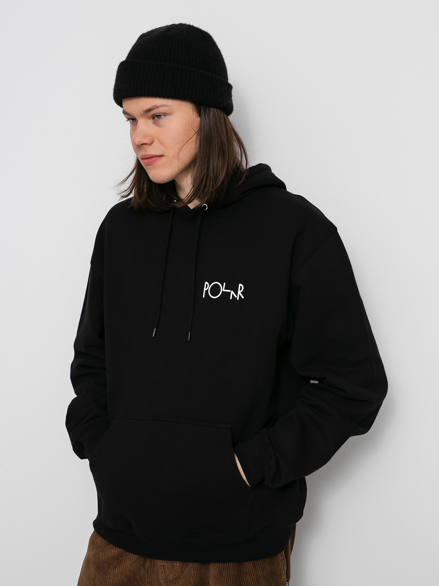 Bluza z kapturem Polar Skate Stroke Logo HD (black)