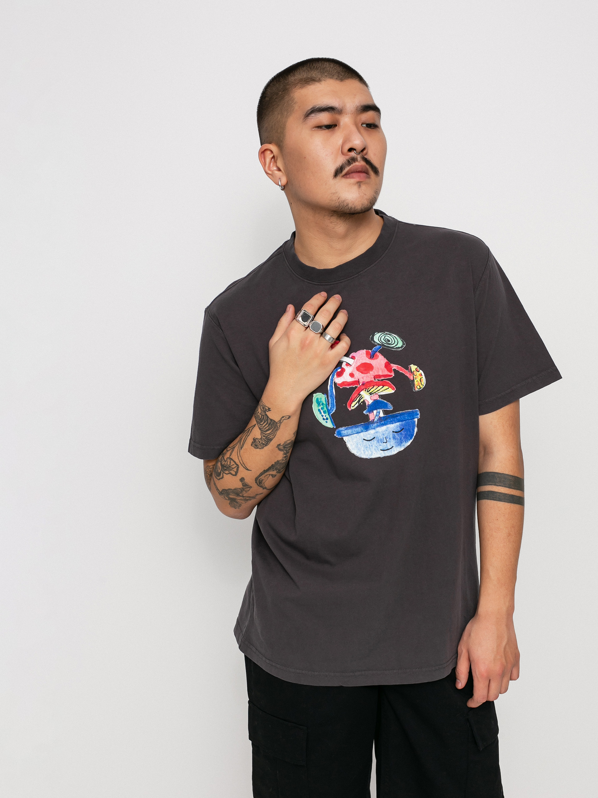 T-shirt Element Mind Shrooms (off black)