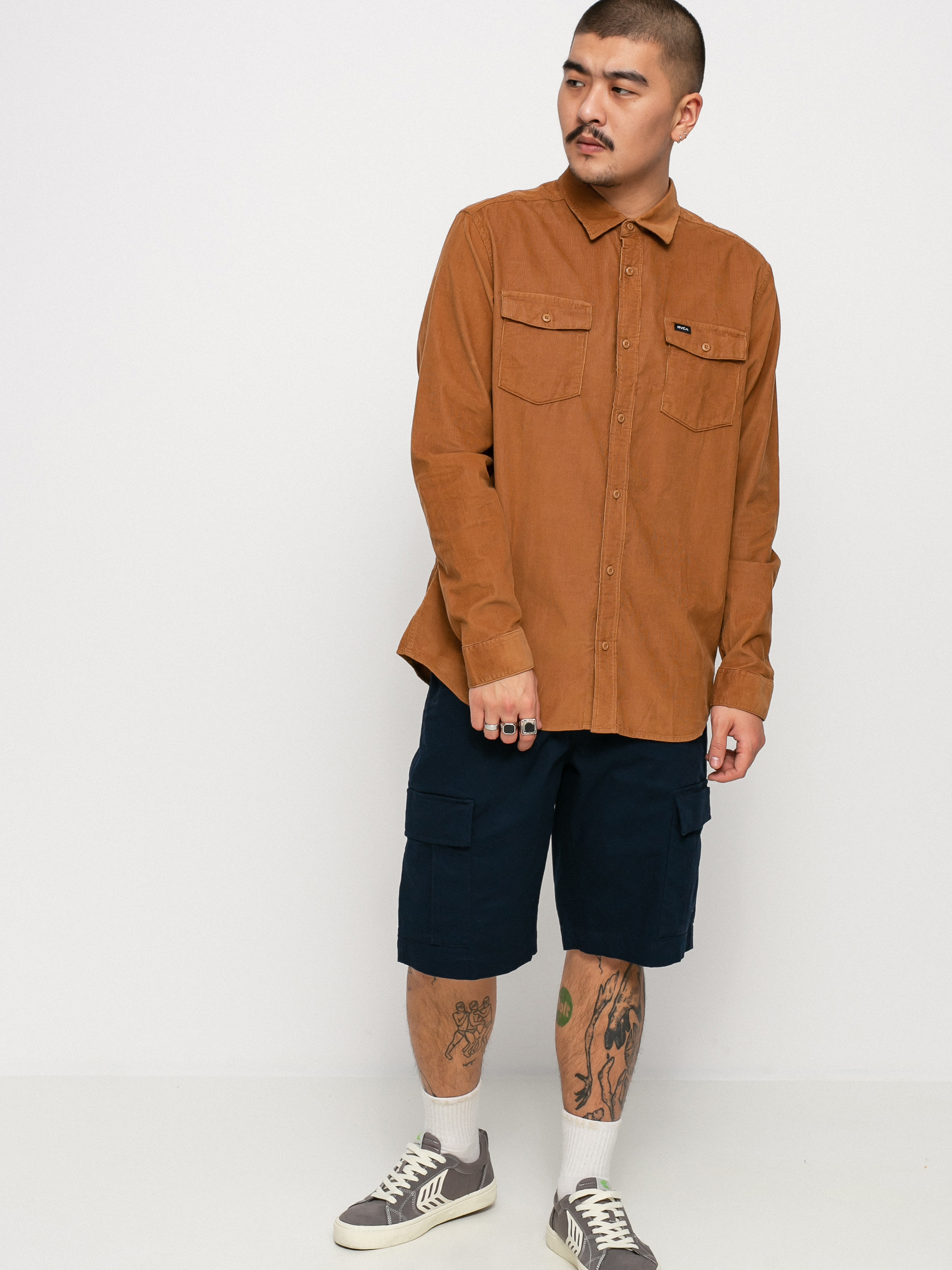 Koszula RVCA Freeman Cord Ls (camel)