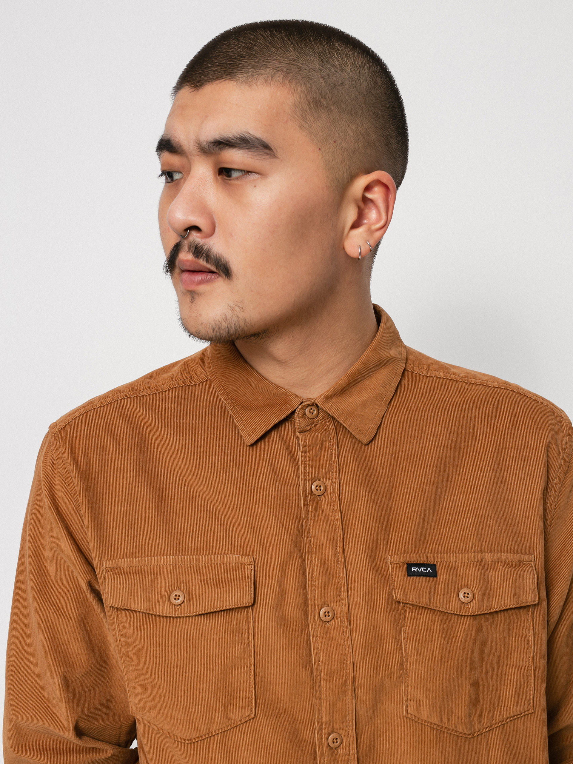 Koszula RVCA Freeman Cord Ls (camel)