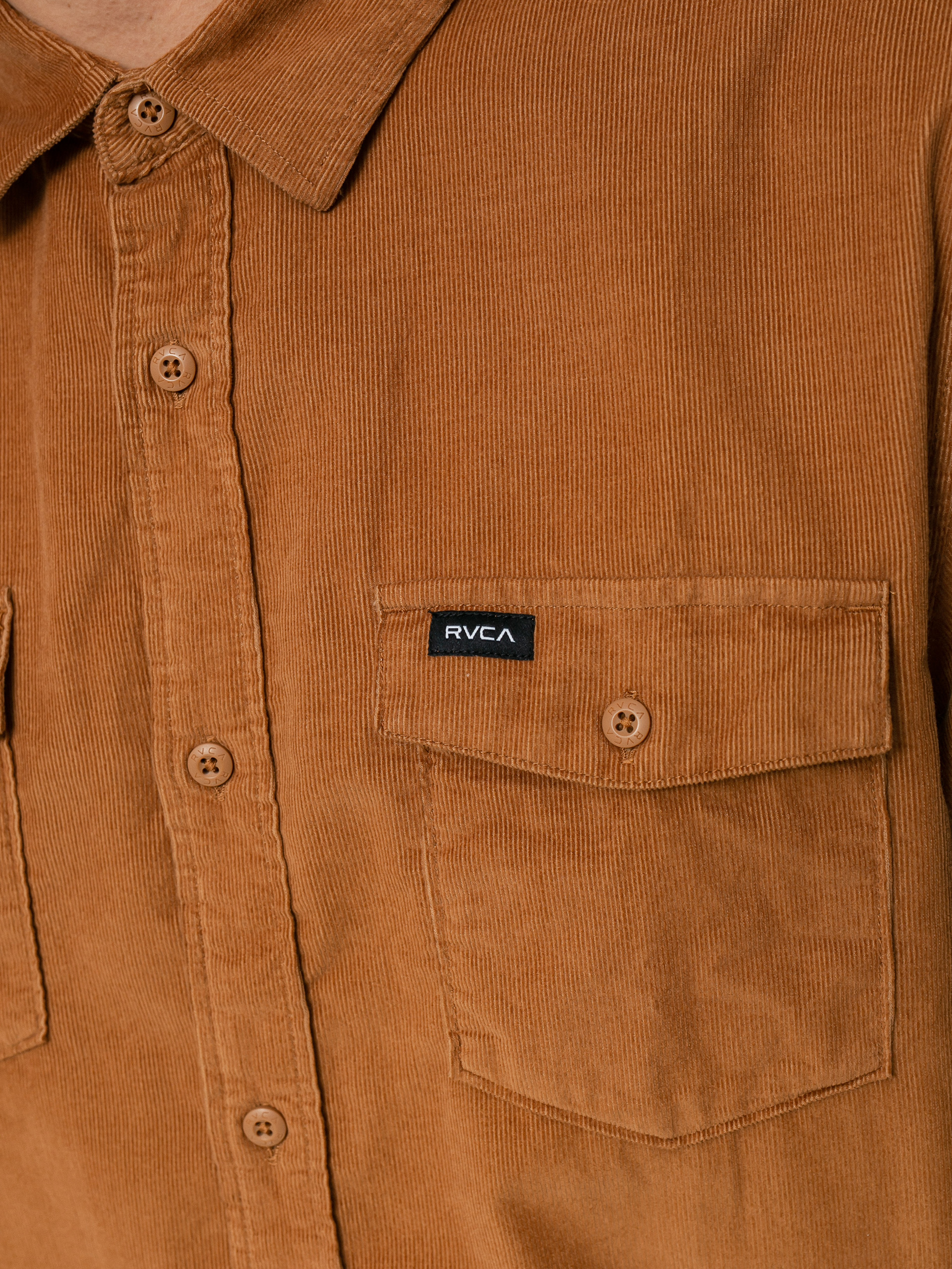 Koszula RVCA Freeman Cord Ls (camel)