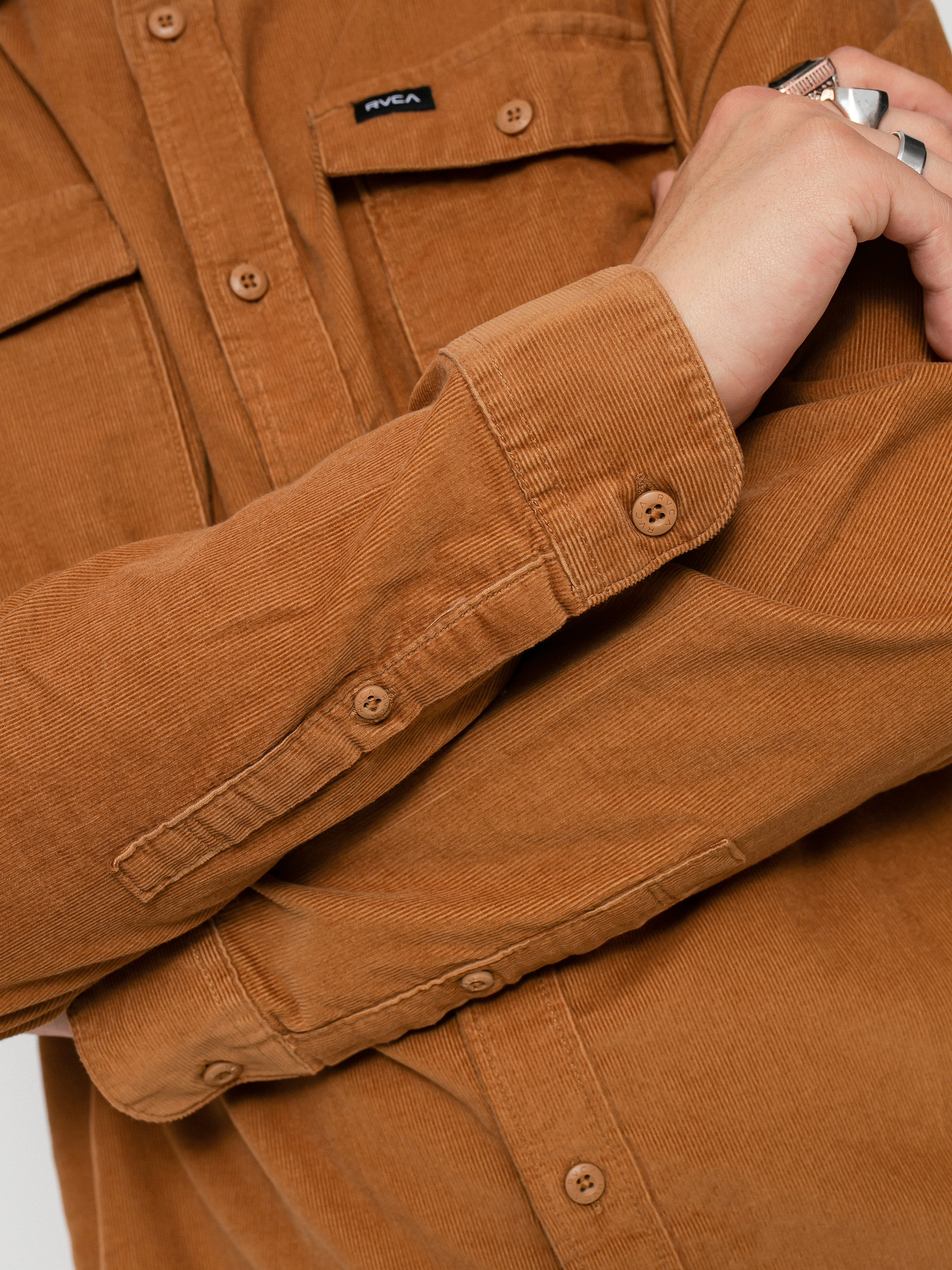 Koszula RVCA Freeman Cord Ls (camel)