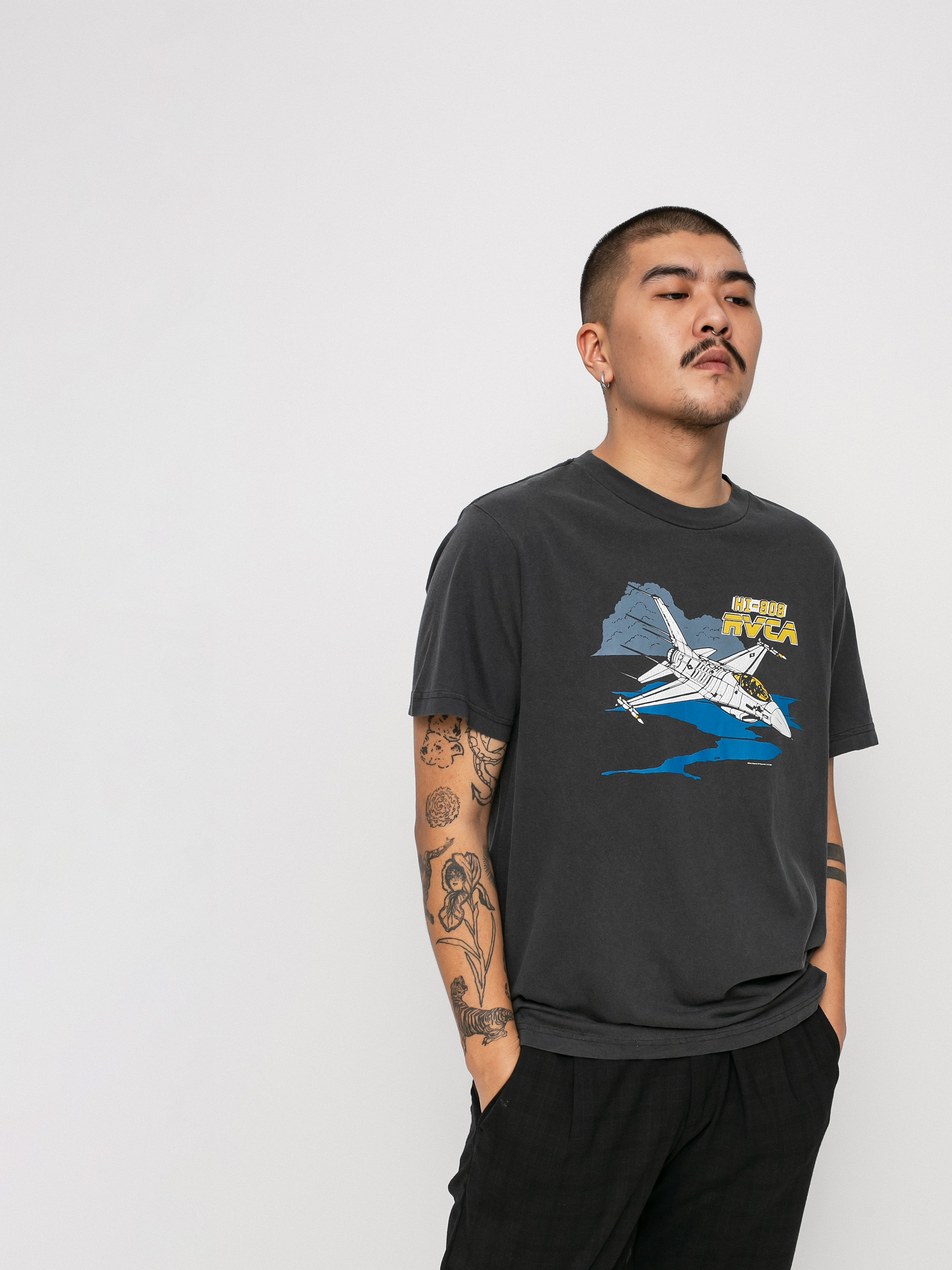 T-shirt RVCA Evan Mock Airshow (black)