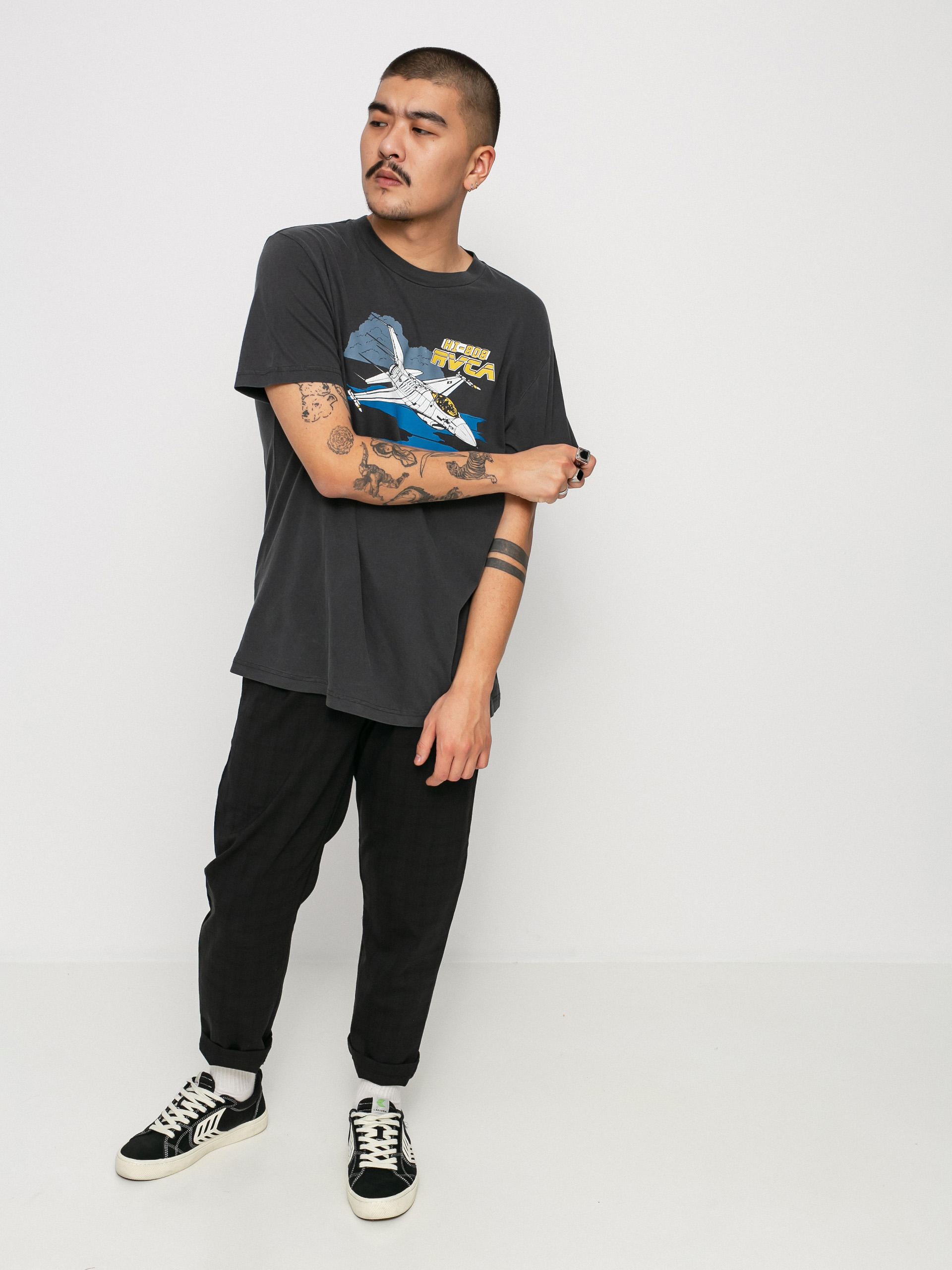 T-shirt RVCA Evan Mock Airshow (black)