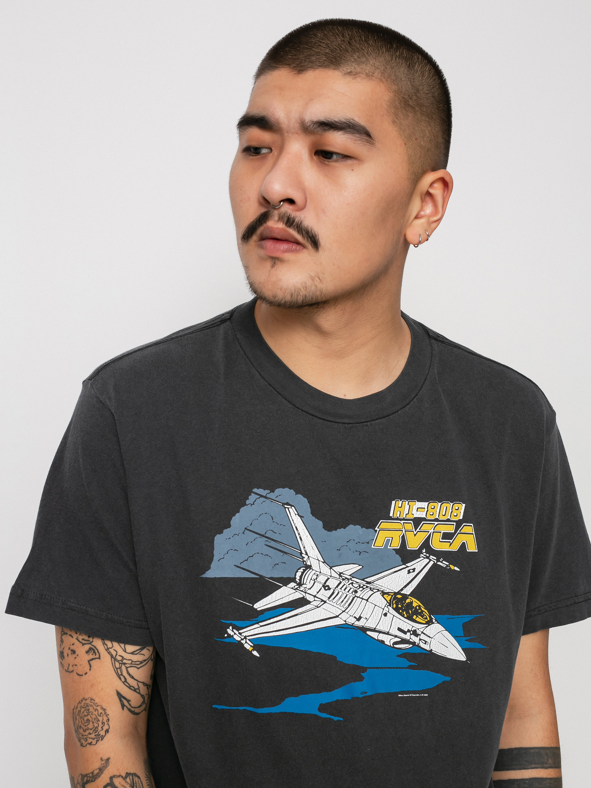 T-shirt RVCA Evan Mock Airshow (black)