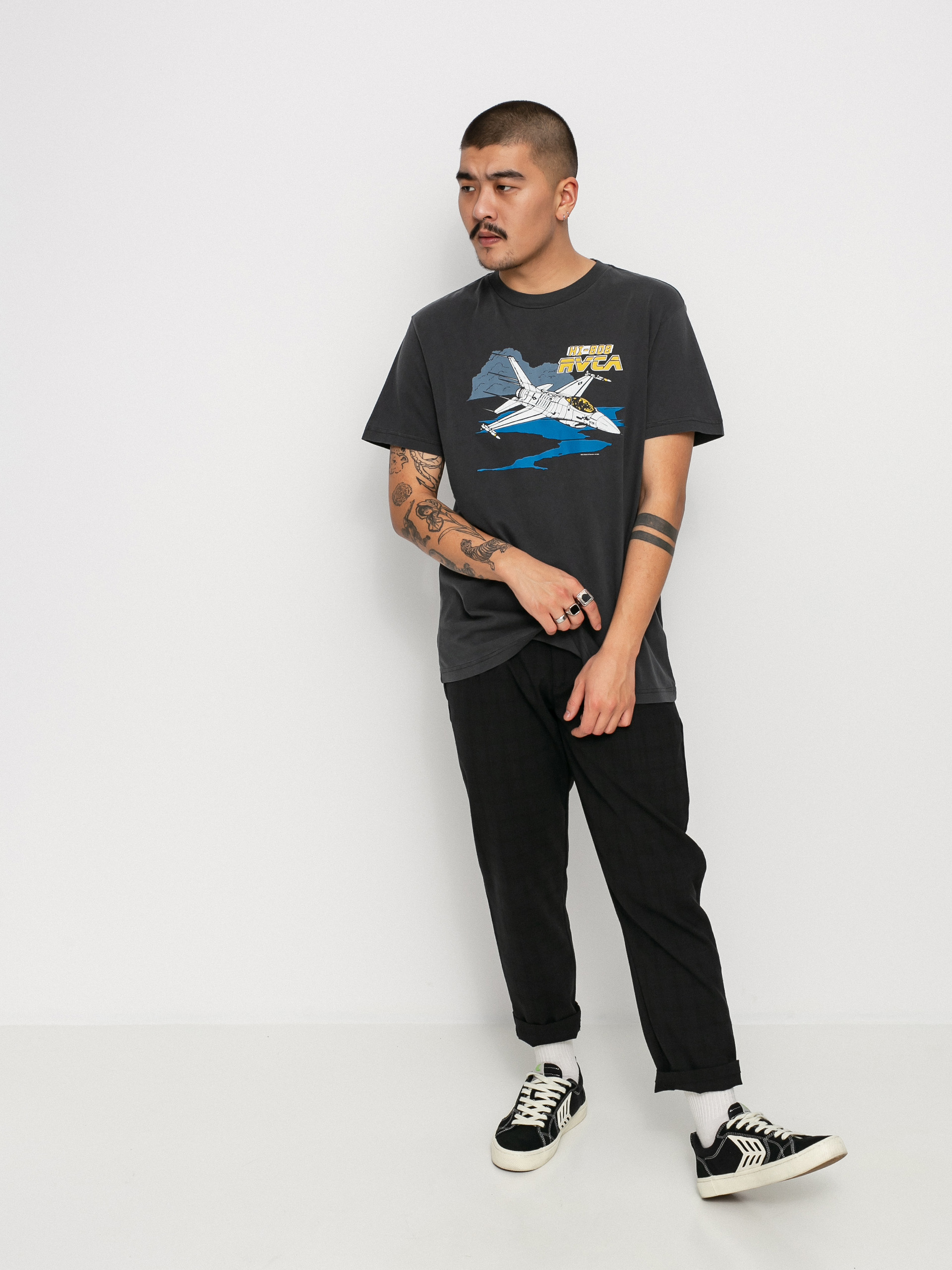 T-shirt RVCA Evan Mock Airshow (black)