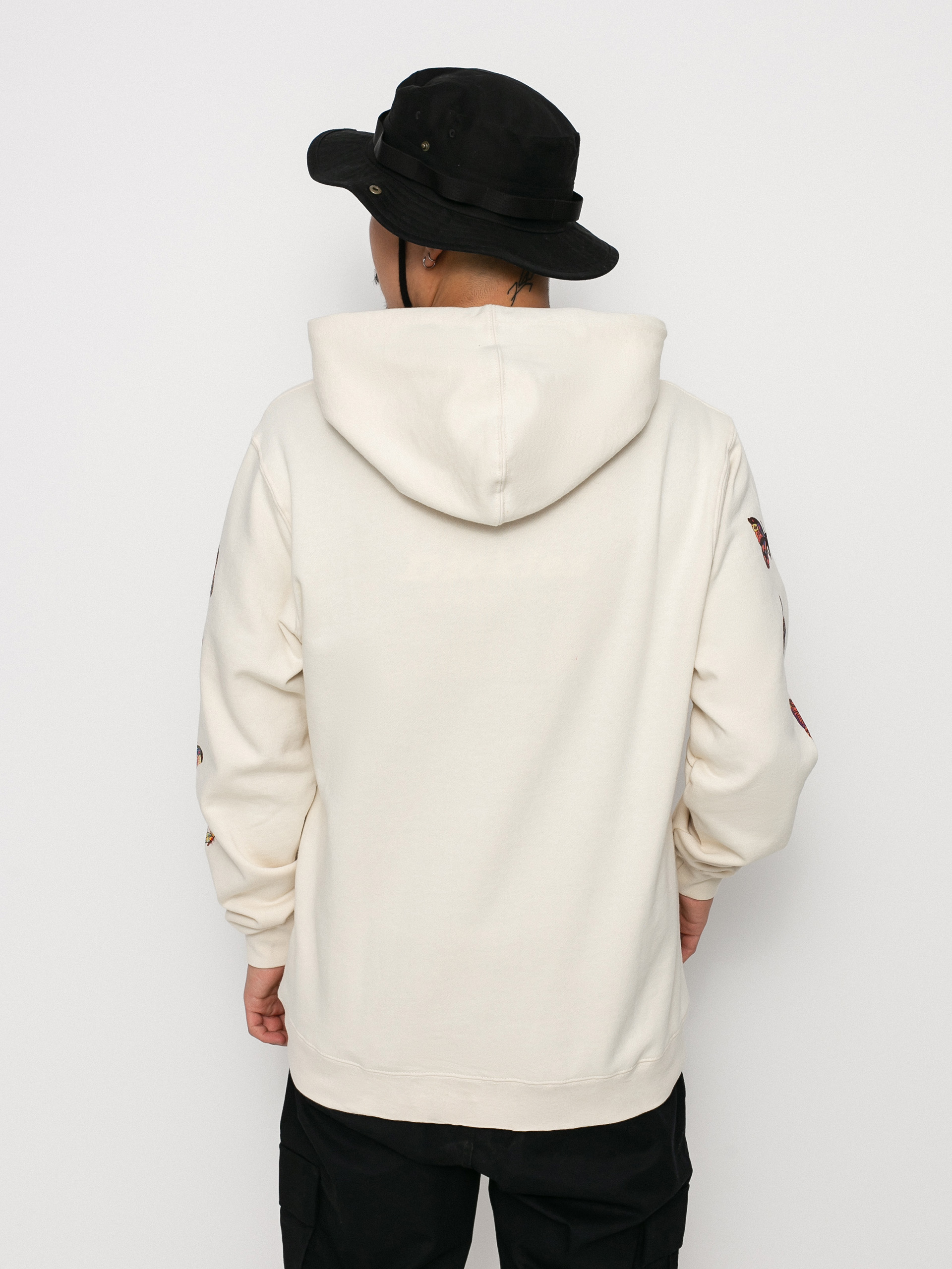 Bluza z kapturem RVCA Mel G Butterfly HD (silver bleach)