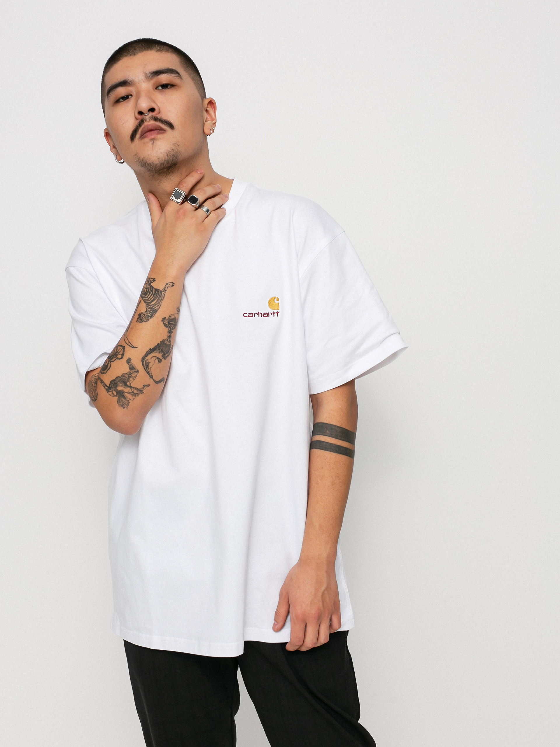 T-shirt Carhartt WIP American Script (white)
