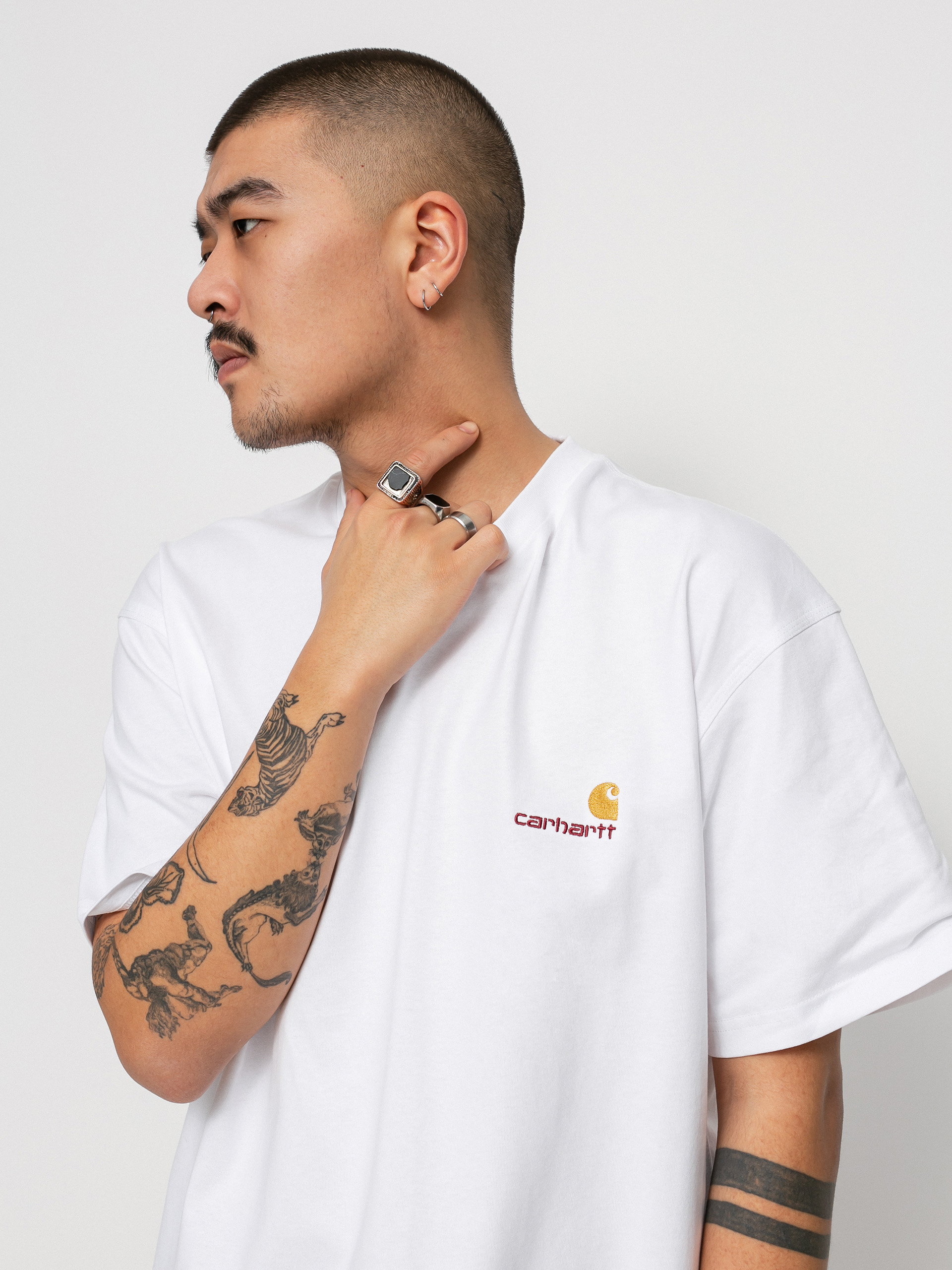 T-shirt Carhartt WIP American Script (white)