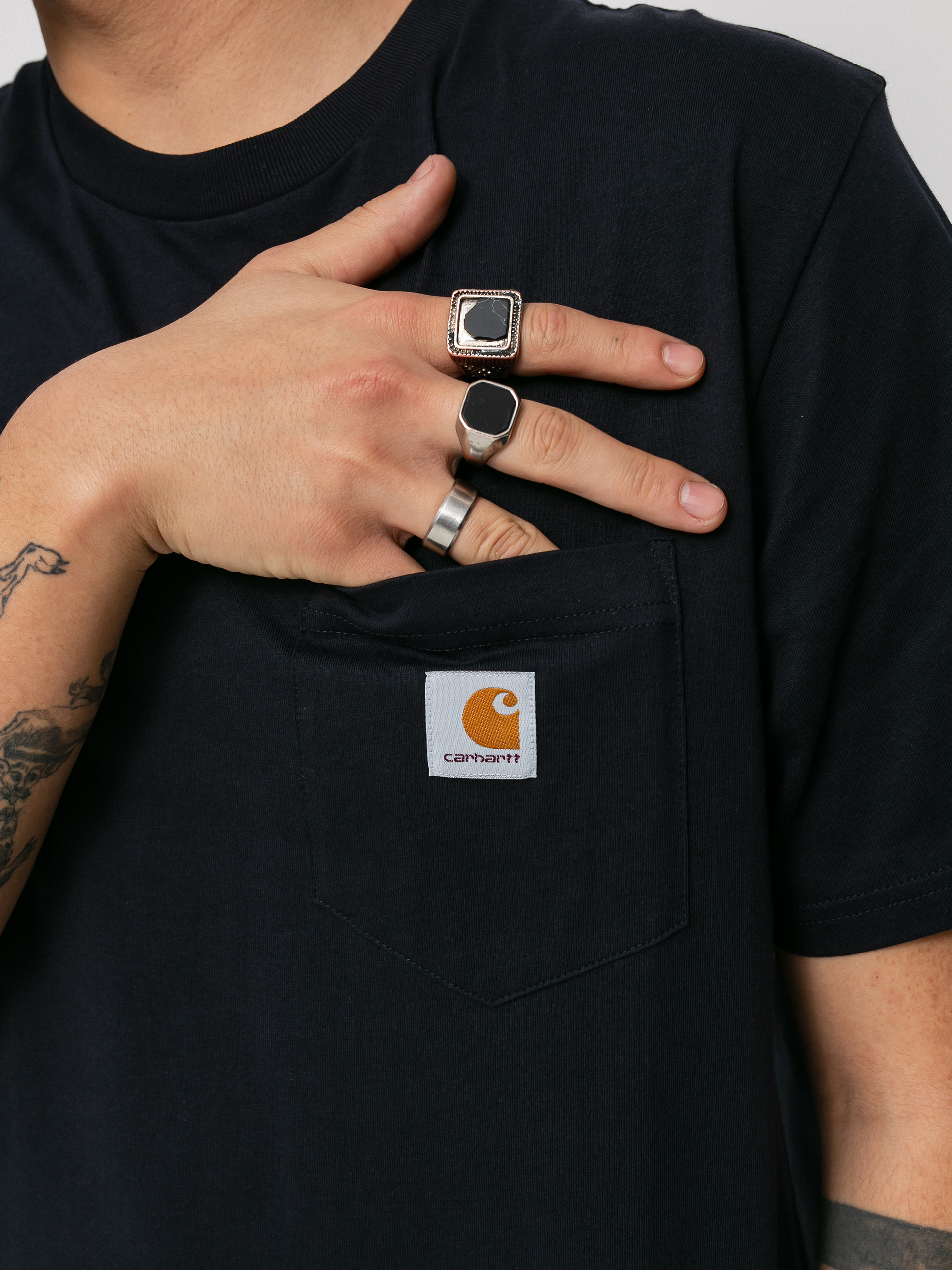 T-shirt Carhartt WIP Pocket (dark navy)