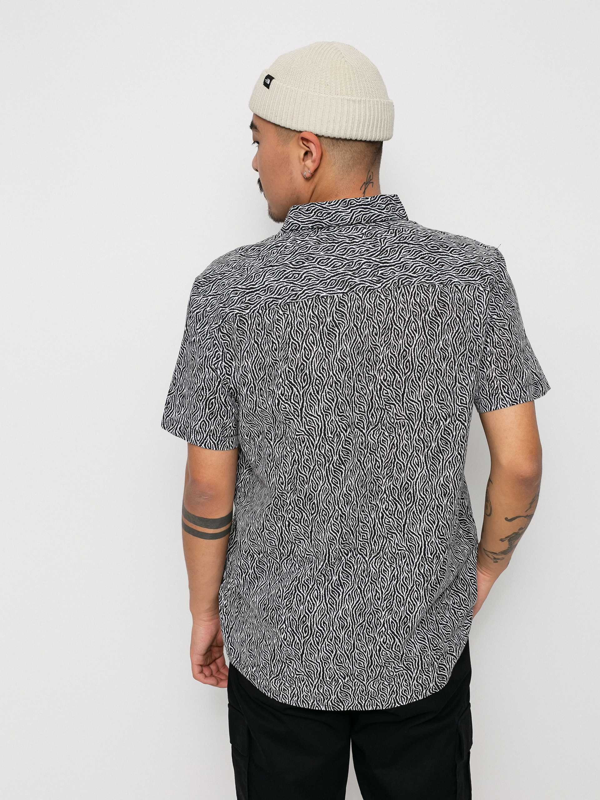 Koszula RVCA Matt Leines (black/white)