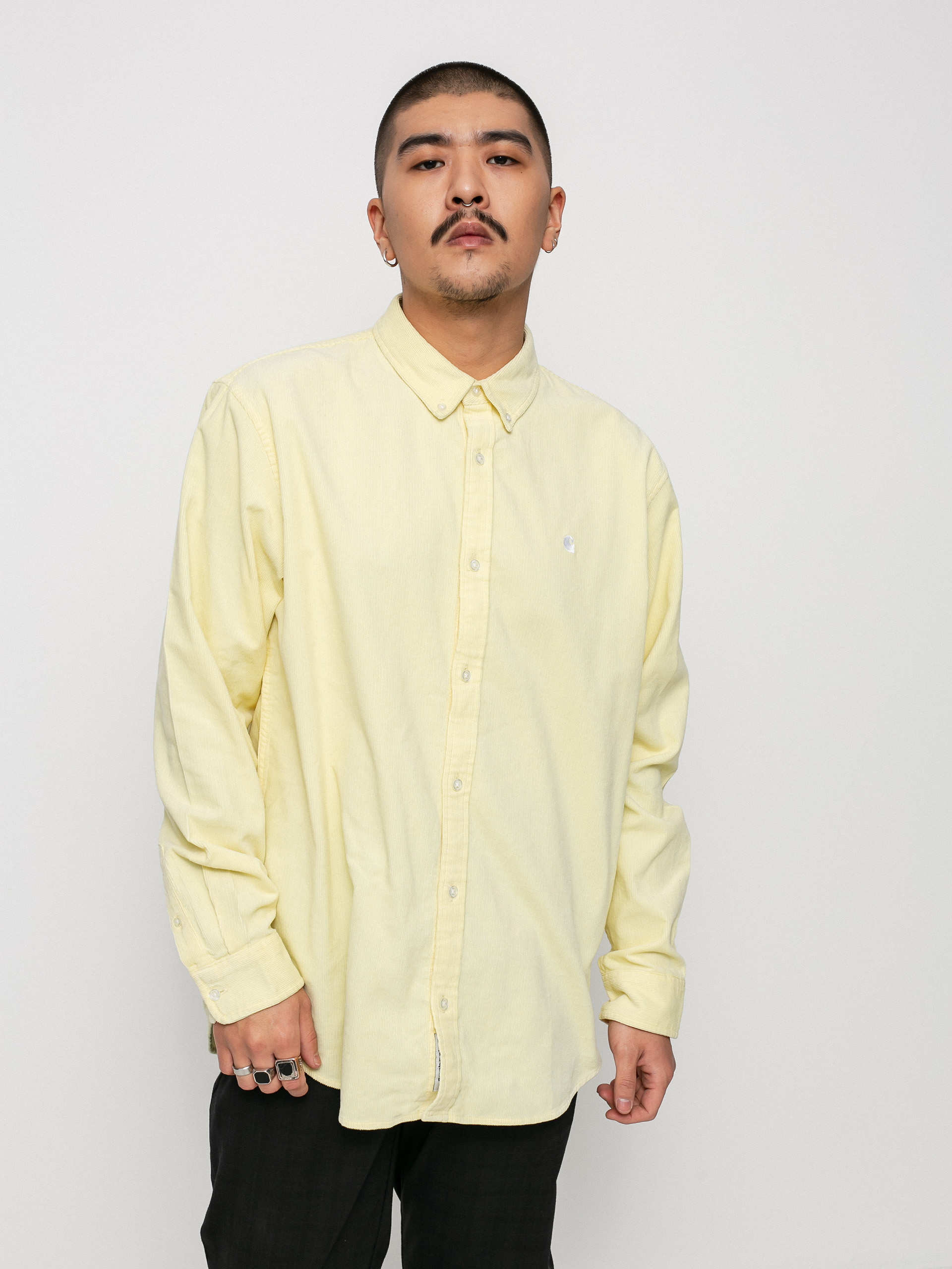 Koszula Carhartt WIP Madison Fine Cord (soft yellow/white)