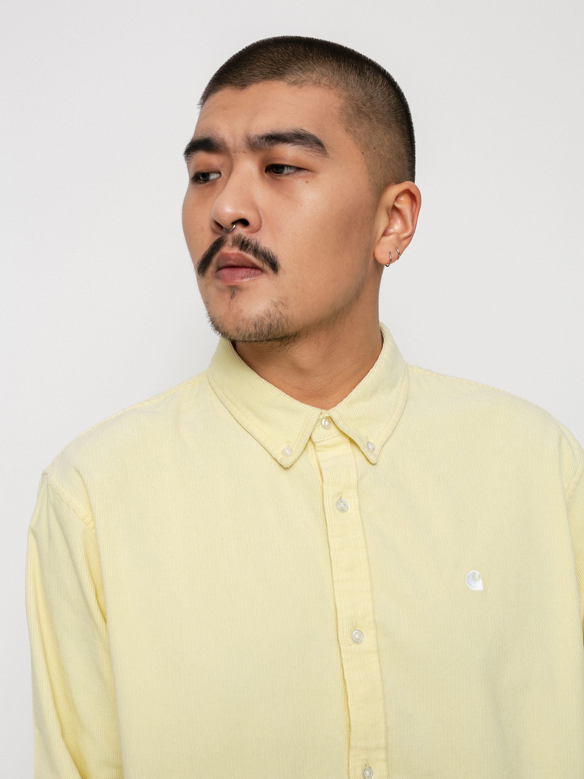 Koszula Carhartt WIP Madison Fine Cord (soft yellow/white)