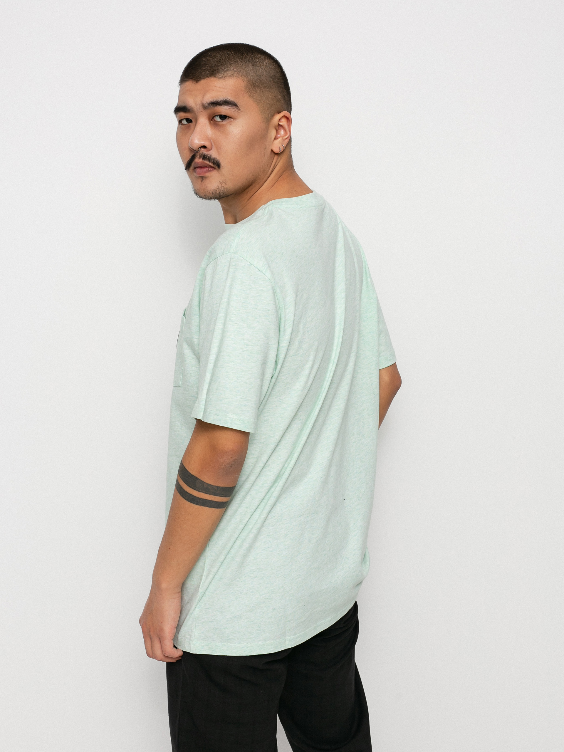 T-shirt Carhartt WIP Pocket (pale spearmint heather)