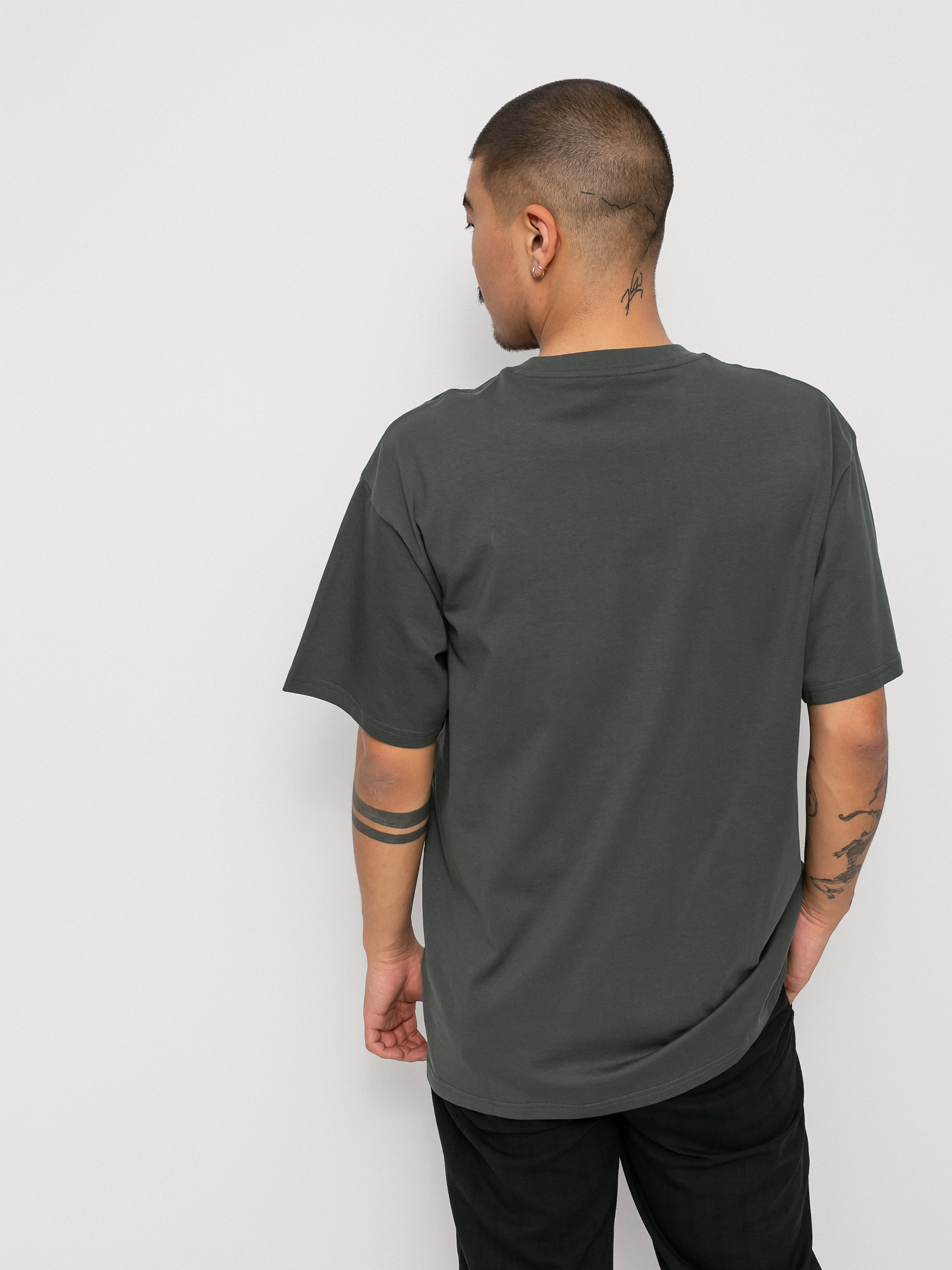 T-shirt Carhartt WIP Script Embroidery (hemlock green/white)