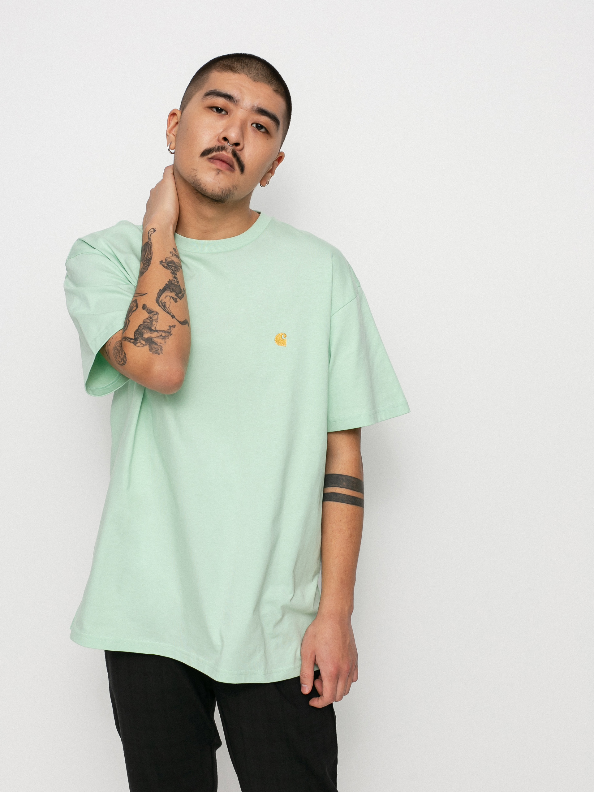 T-shirt Carhartt WIP Chase (pale spearmint/gold)