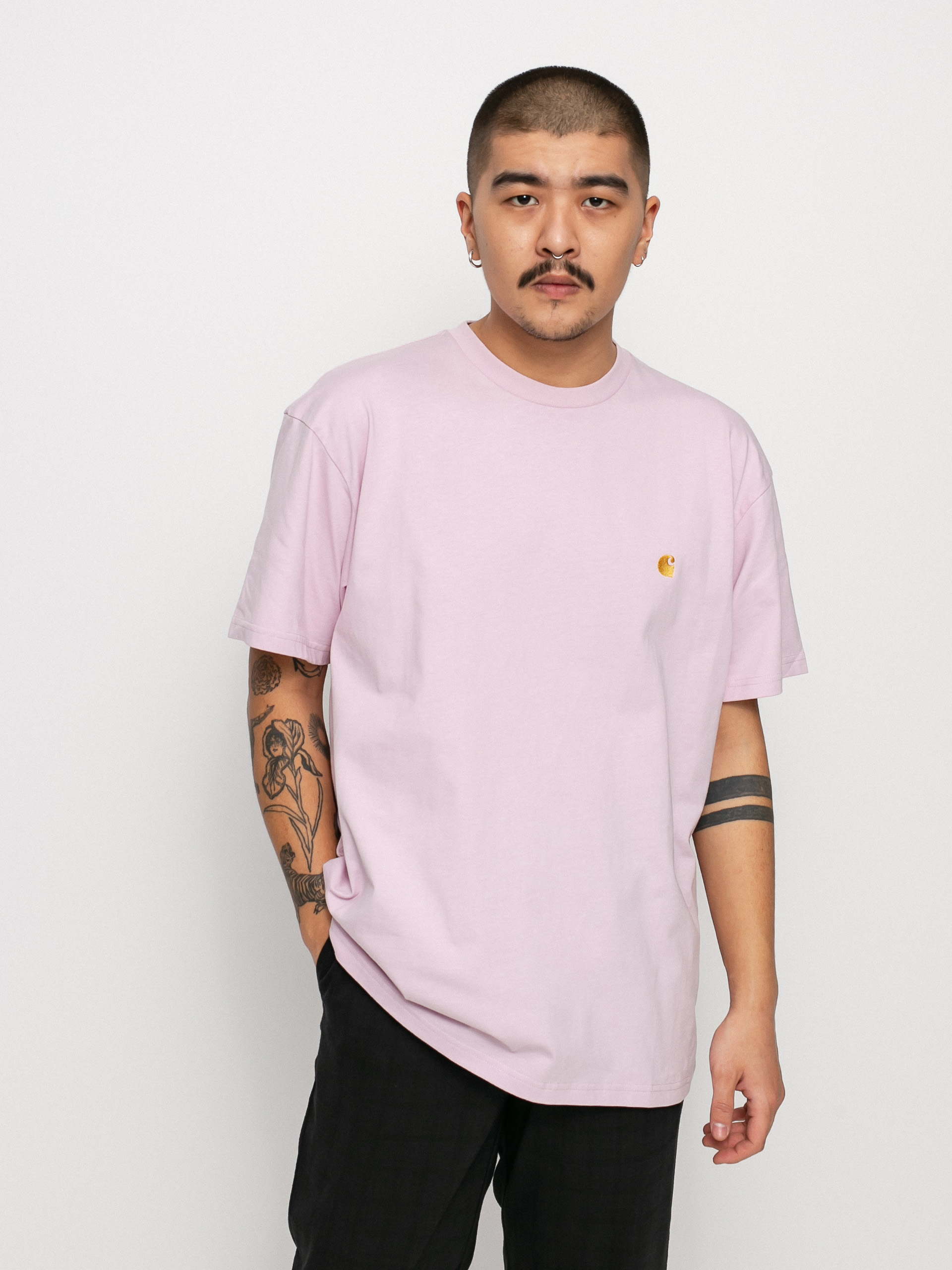 T-shirt Carhartt WIP Chase (pale quartz/gold)
